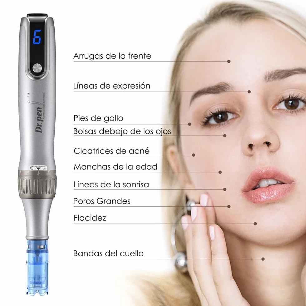 Dr.pen M8S Auténtico Microneedling Inalámbrico 7 Cartuchos