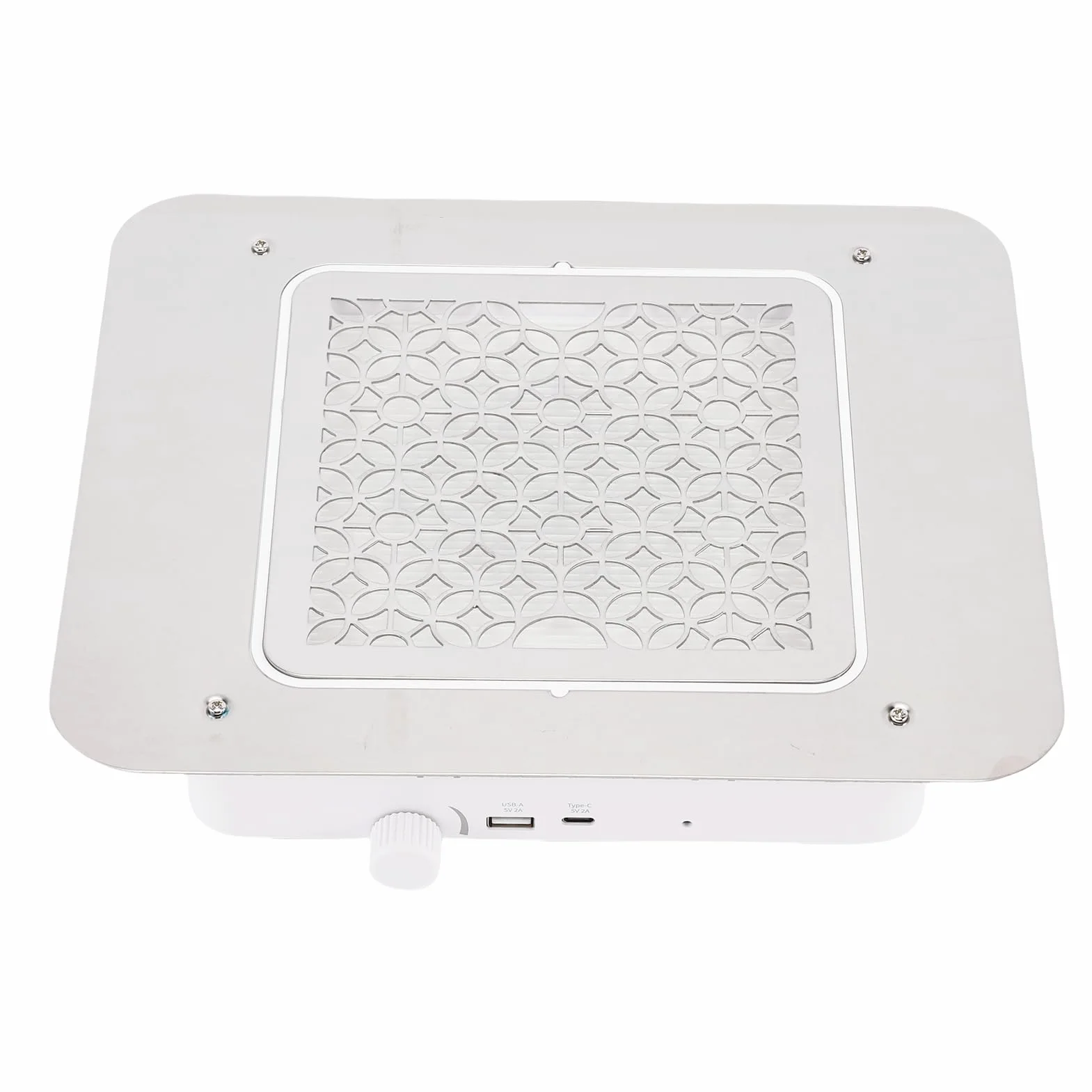 ZJchao Potente Colector de Polvo de Uñas de 80 W, 3500 RPM, Aspirador de Uñas de Escritorio Integrado, Extractor de Polvo Integrado sin Escobillas para Salones de Uñas y Uso Doméstico, (Enchufe de