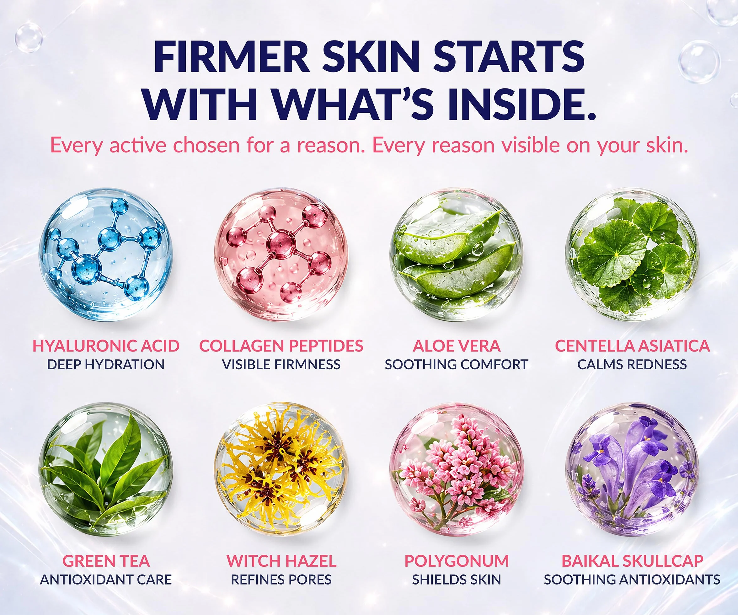 Stylia Máscara Facial de Colágeno de Línea V Levanta y Reafirma con Ácido Hialurónico y Aloe Vera