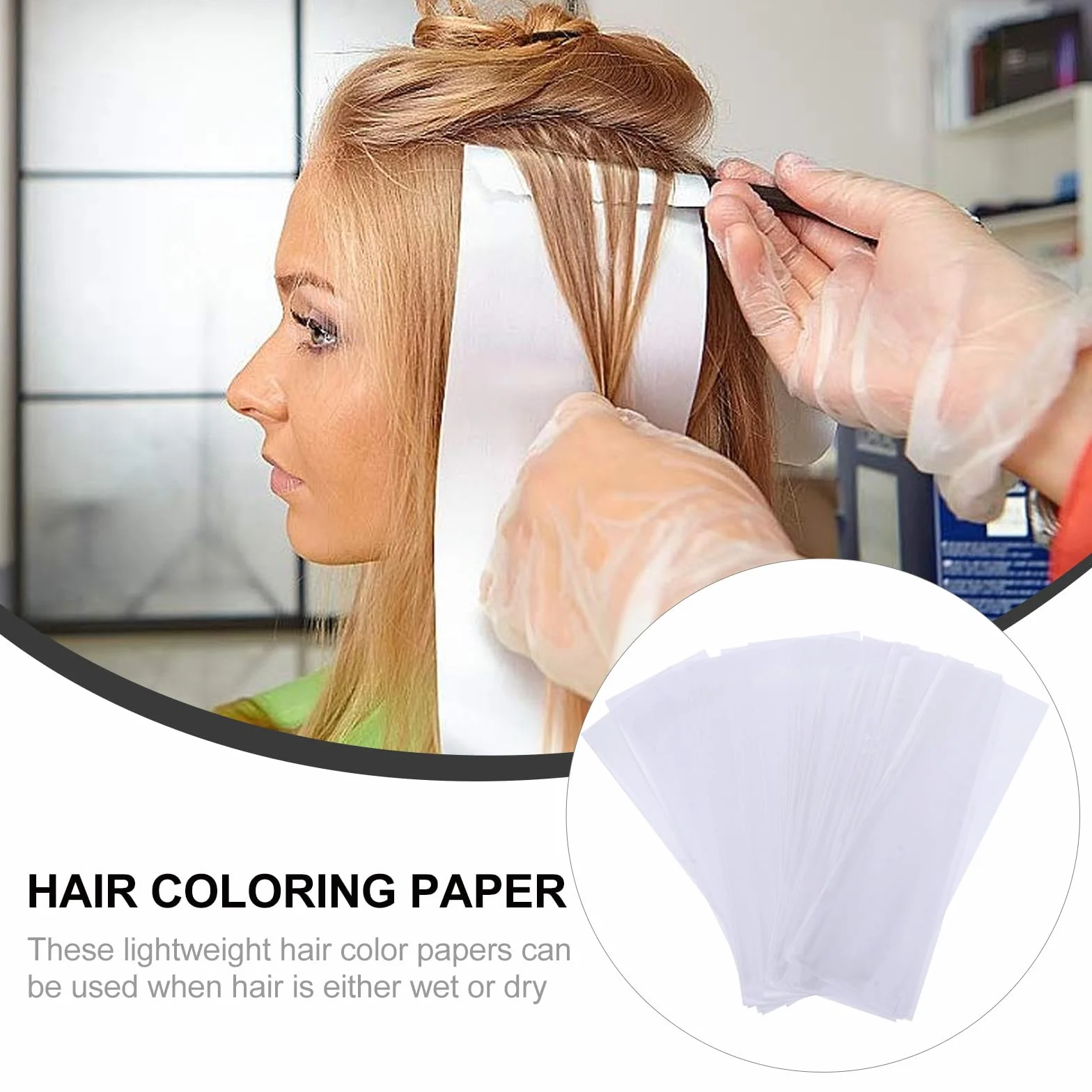 Papel Aislamiento Protección Calor 200 para Teñir Cabello Blanco