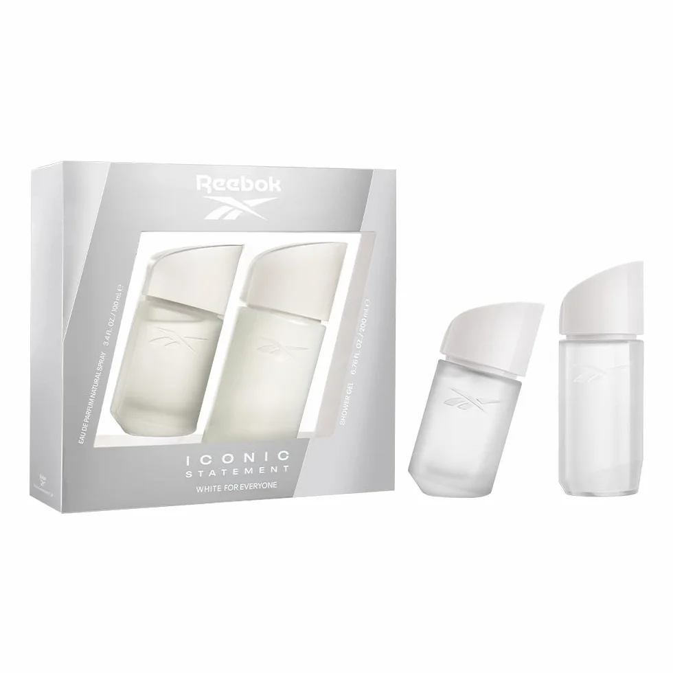 Reebok Iconic Statement White Eau de Parfum 100ml y Shower Gel 200ml Set 2 Piezas para Mujer y Hombre