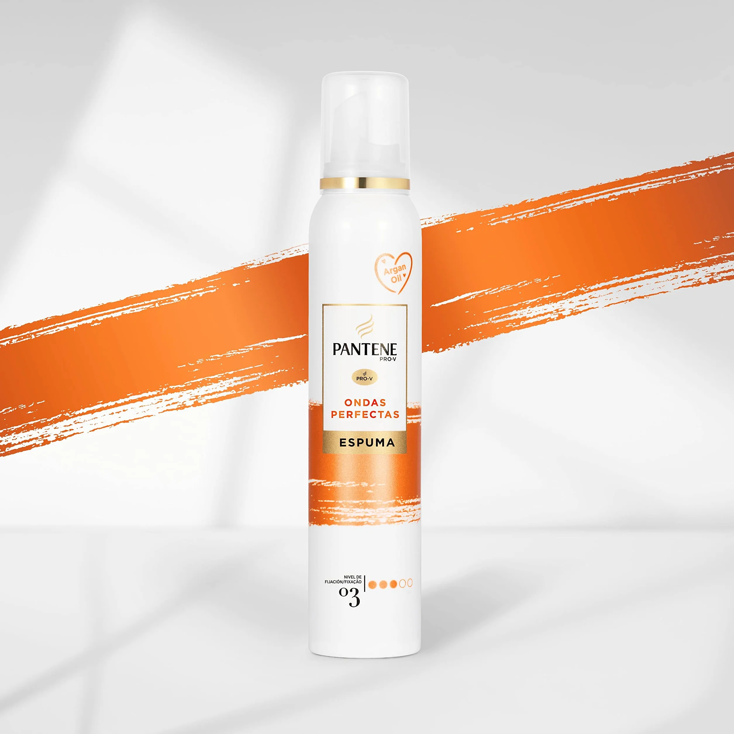 Pantene Pro-V Espuma Ondas Perfectas Nutritiva Protectora Calor Aceite Argán 300 ml