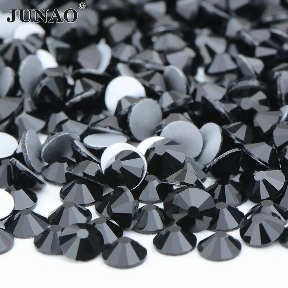 Bulk 100 Bruto SS6 8 10 12 16 20 30 Diamantes de imitación de Cristal con Parte Posterior Plana Negra Pegamento para decoración de uñas en Piedra Strass-31 Citrino-ss30 20gr 2880pcs