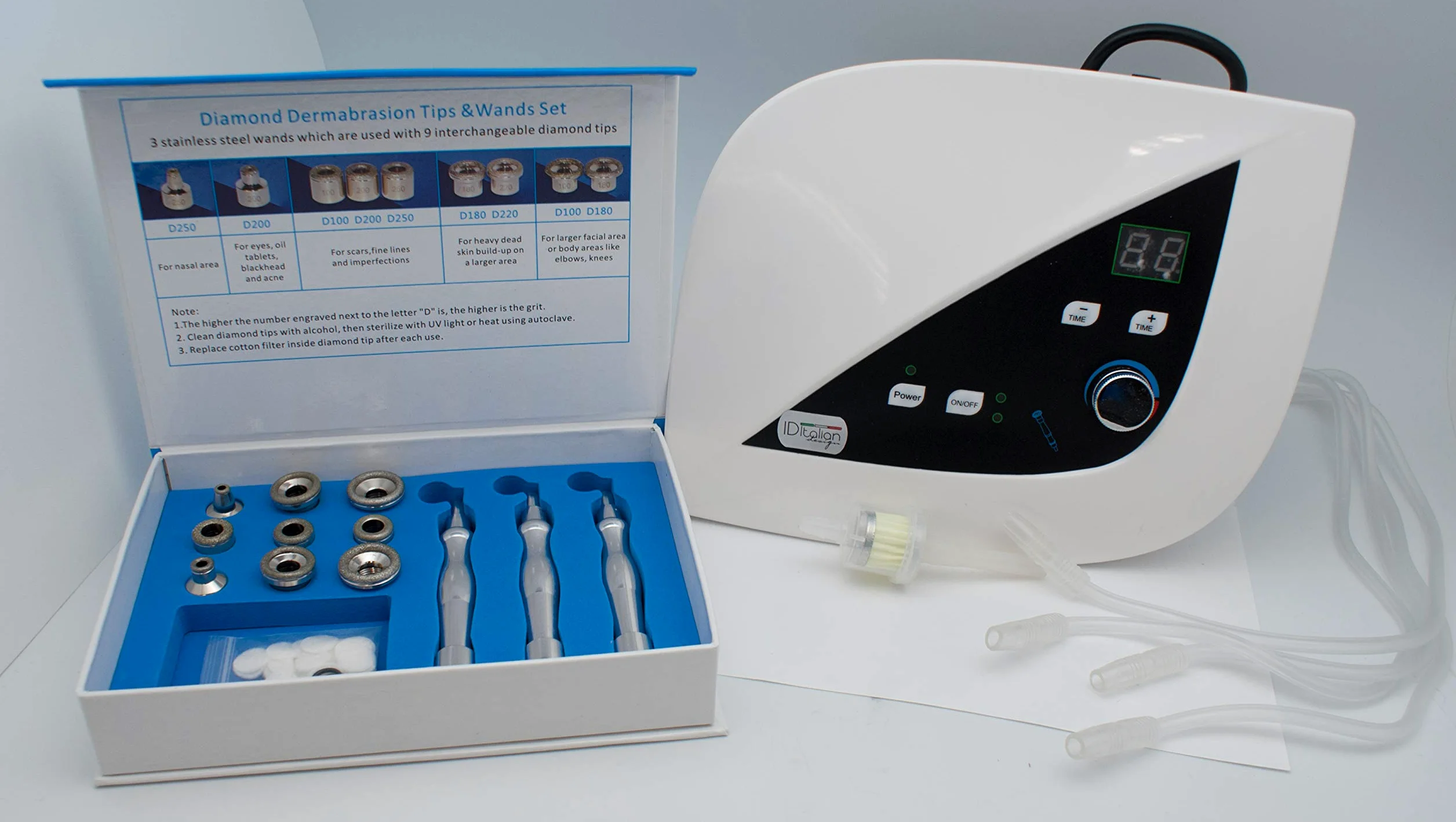 Italian Design Diamond Micropeel - Microdermoabrasion con Punta de Diamante | Limpiadores Faciales Electricos