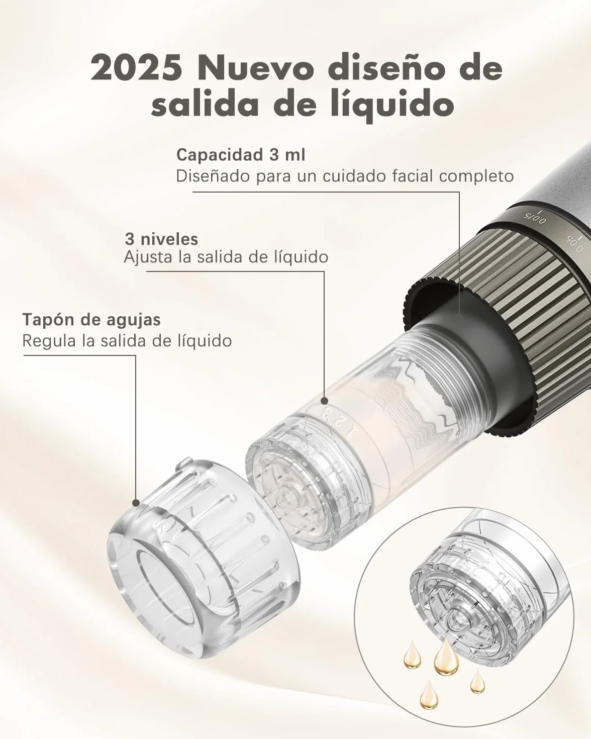 Dr.Pen H3 Hydra Pen Microneedling Pen - Microagujas Automáticas Profesionales con 12 Cartuchos