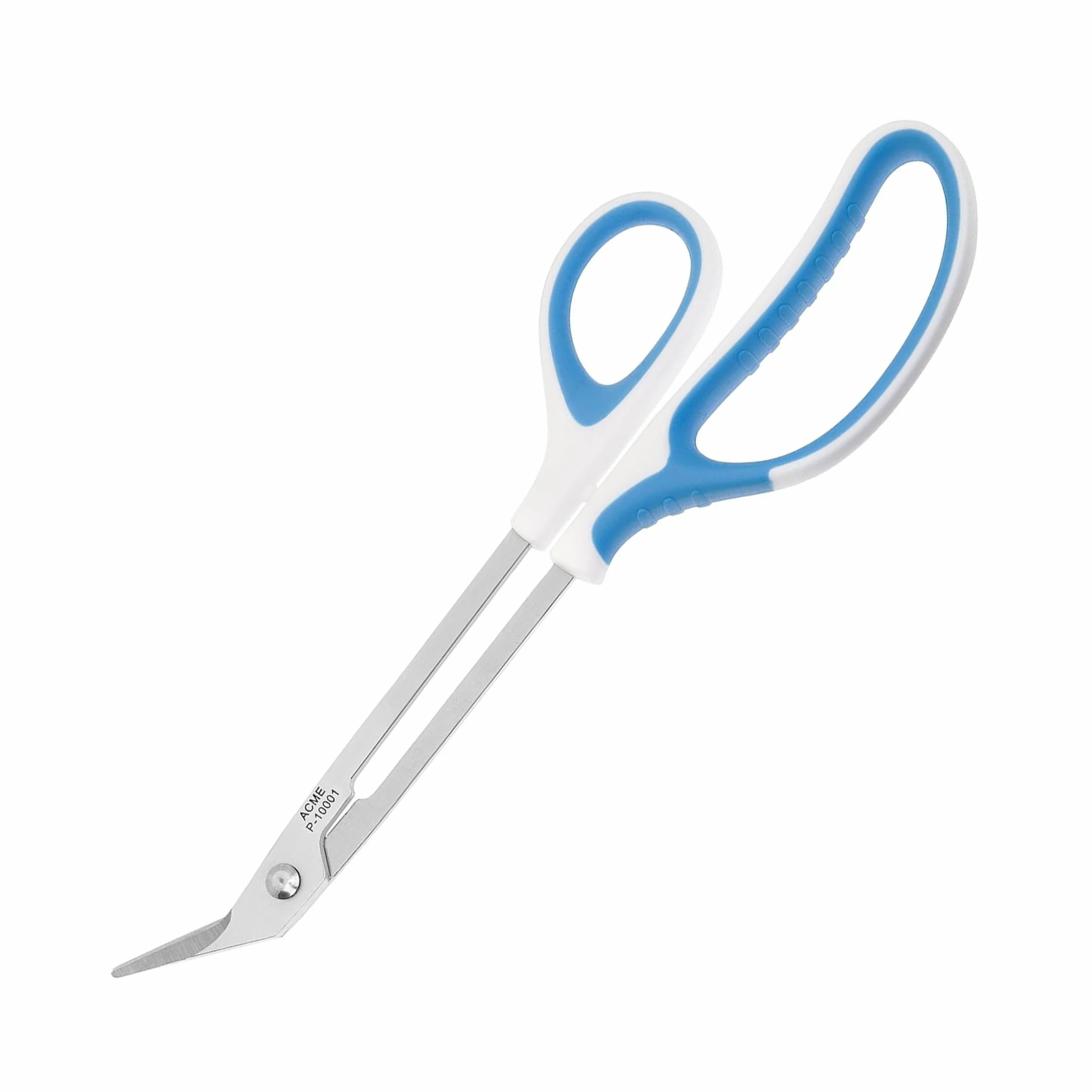 Tijeras First Aid Only acero inoxidable 21 cm mango extralargo hoja en ángulo blanco/azul
