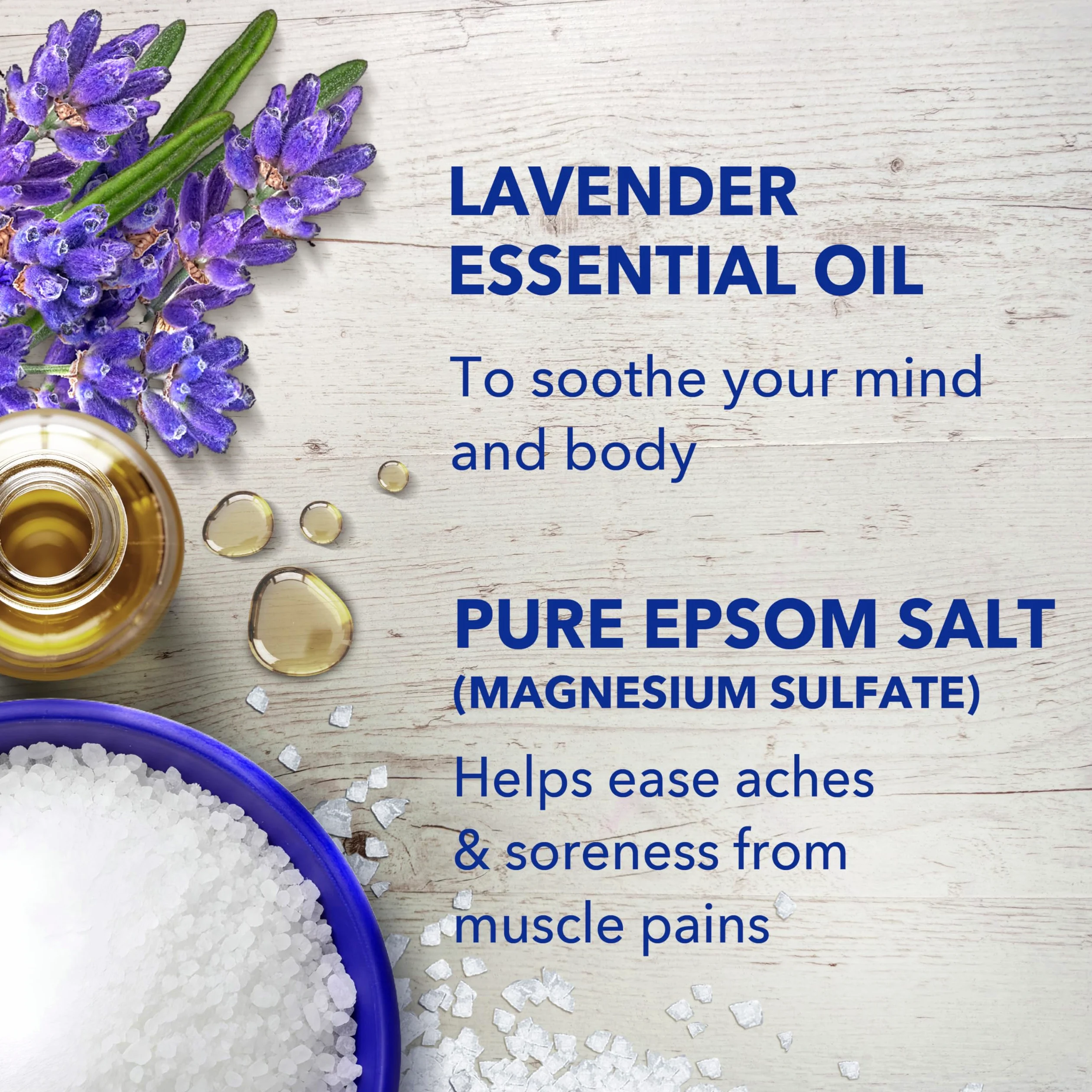 Dr Teal's Pure Epsom Salt, Soothe & Sleep with Lavender, 3 lb (Pack of 4) (Packaging May Vary)