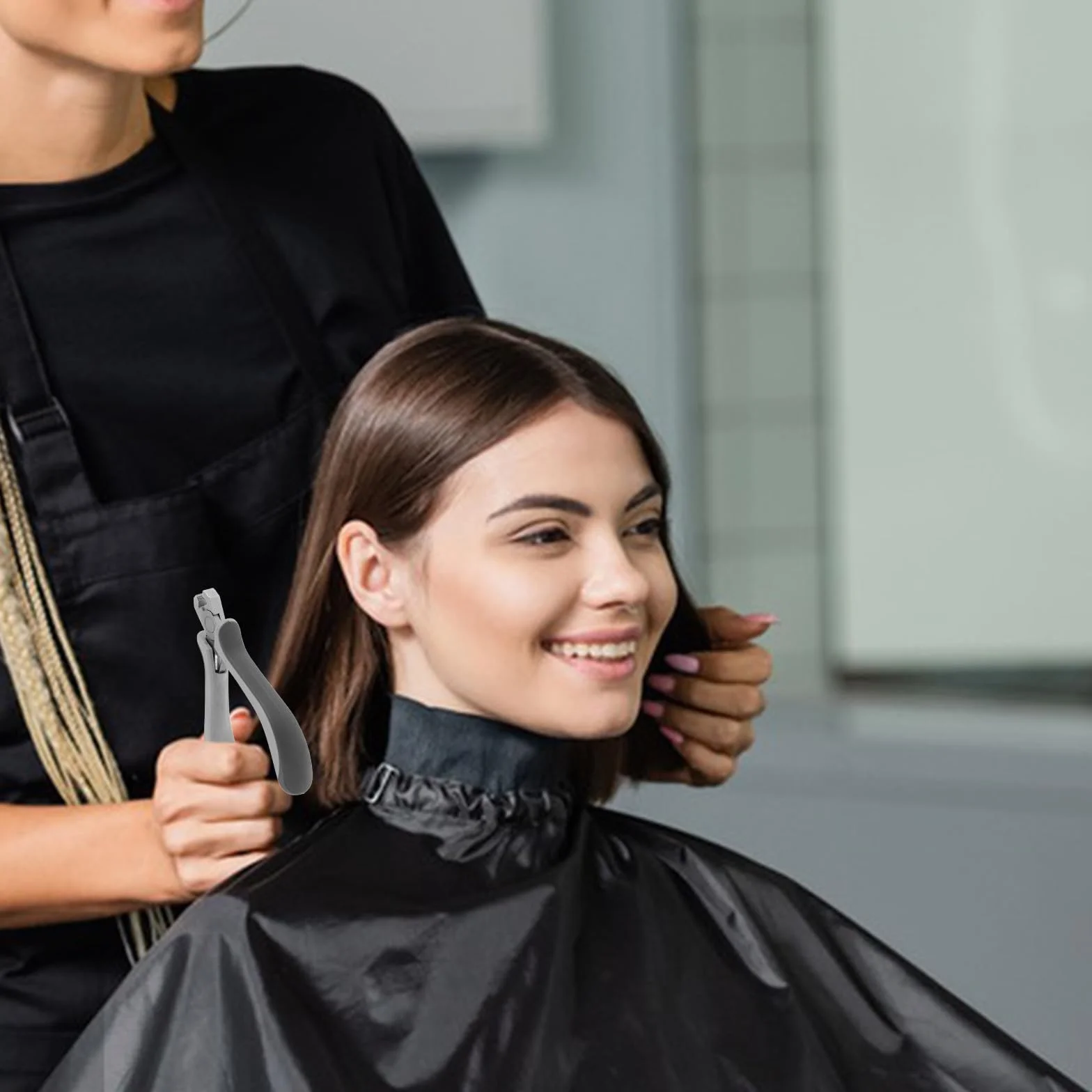 Alicates para Quitar Extensiones de Cabello Metálicos 6d, Herramienta Fina para Salón, Extracción Rápida