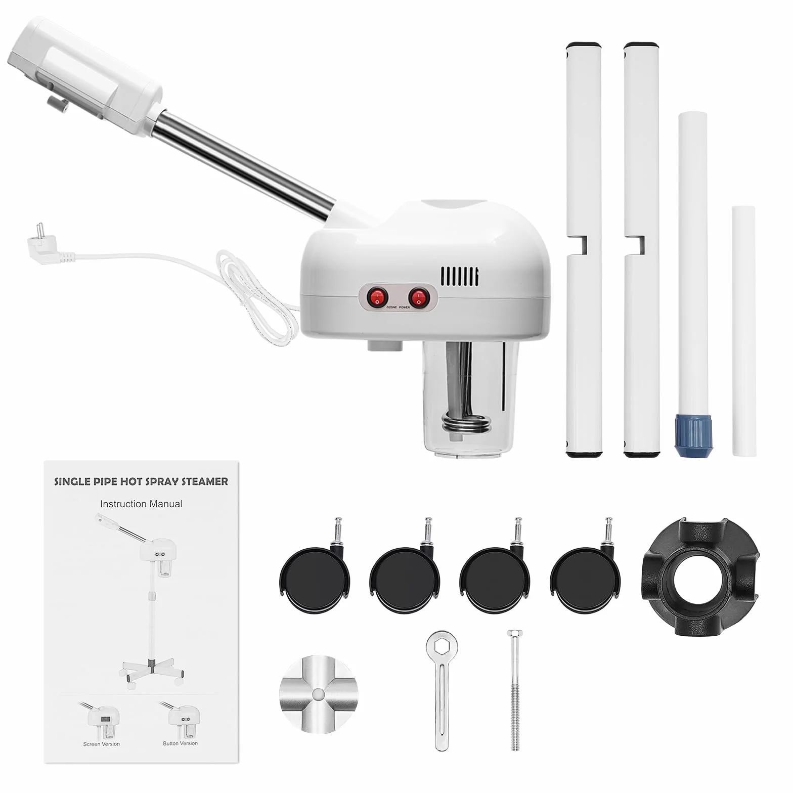 Vaporizador Facial Sauna Facial Vapozon Vapozon Vapor Máquina Spa Humidificador, Vaporizador Facial de Ozono para Salón y Hogar
