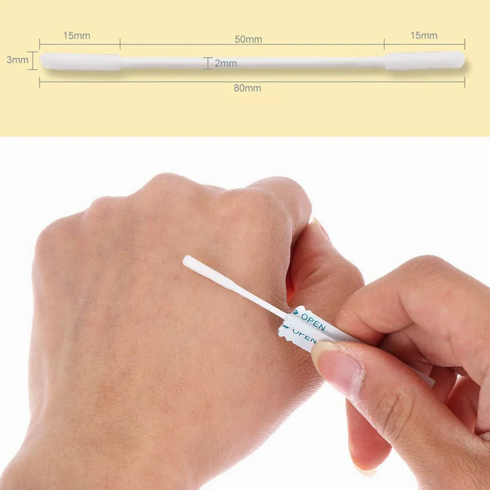 Baston de Algodon - WENTS 60 Pieza Algodón Mojado Alcohol Bastoncillos Bastoncillos De Limpieza Algodón de Doble Cabezal Clean Tool para IQOS 2.4 Plus para IQOS 3.0 Lil/LTN/HEETS/GLO