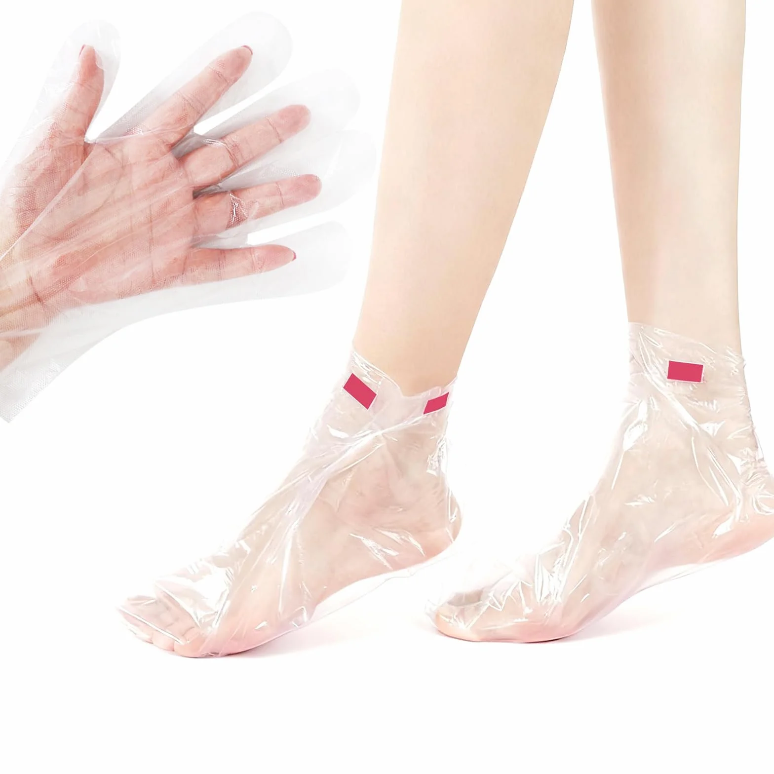 Forros de Cera de Parafina Desechables para Manos y Pies, Bolsas de Plástico SPA, 200 Piezas
