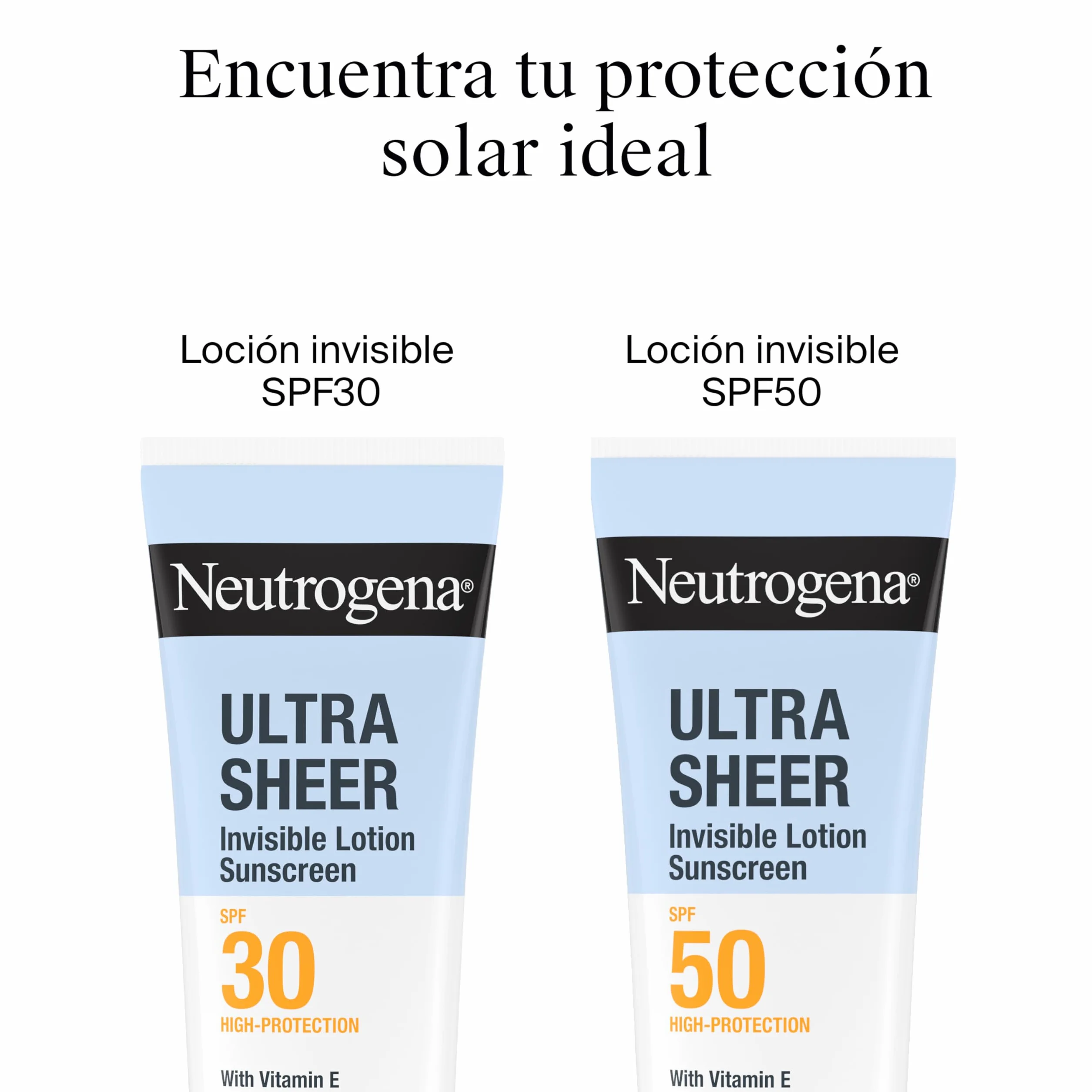 Neutrogena Ultra Sheer Solar Loción Invisible Hidratante SPF50 200ml Protector Solar Corporal Resistente al Agua
