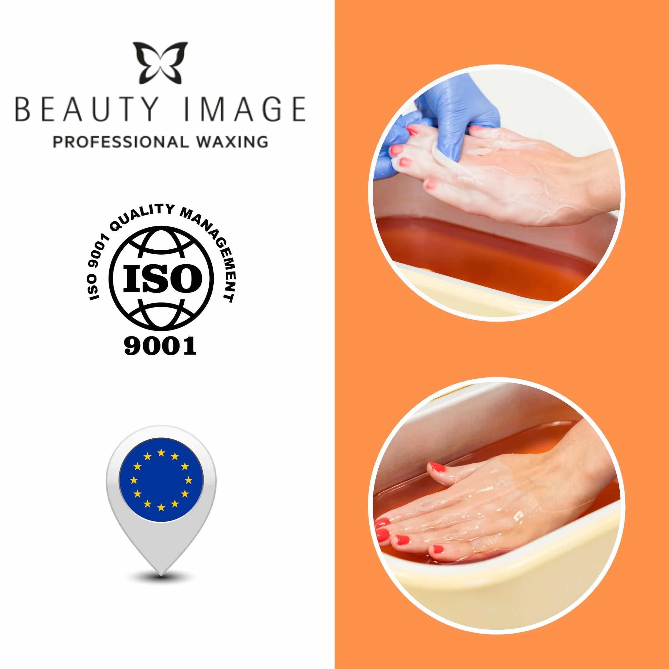 BEAUTY IMAGE Parafina para Manos y Pies 720 ml Baño de Parafina Líquida Melocotón