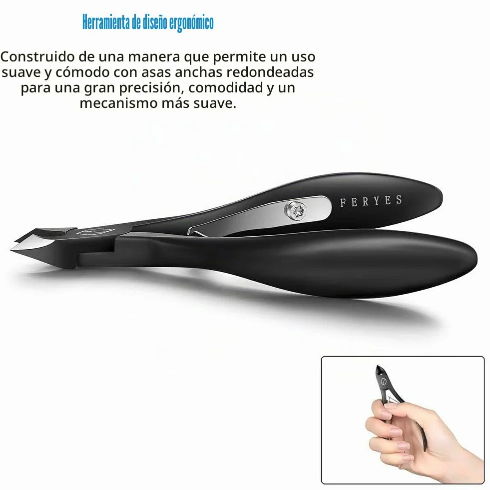 FERYES Alicates Cortacutículas Profesional Acero Inoxidable Cortador Removedor Cutícula