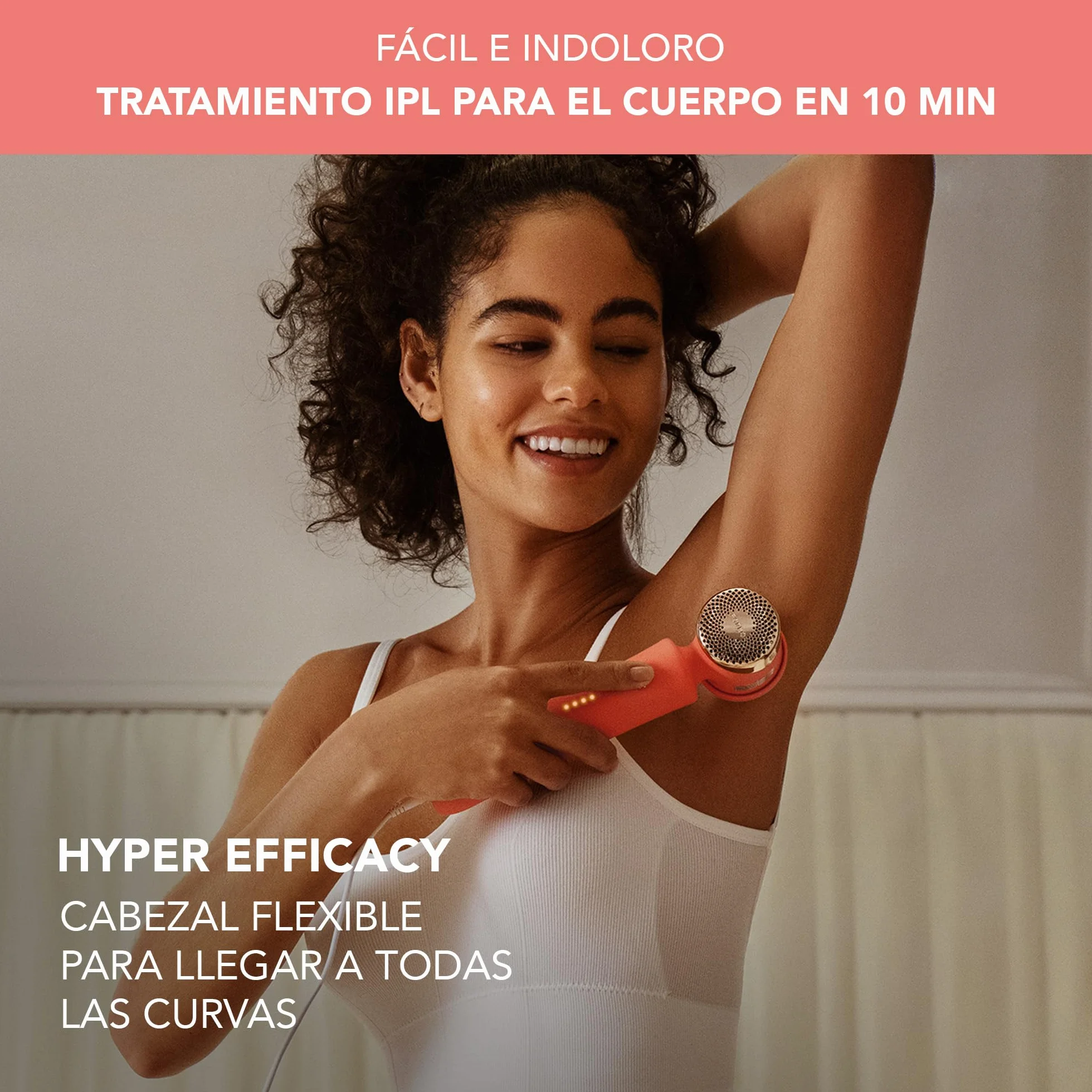 FOREO PEACH 2 Depiladora láser IPL Depilación duradera luz pulsada cuerpo rostro enfriamiento piel escudo silicona