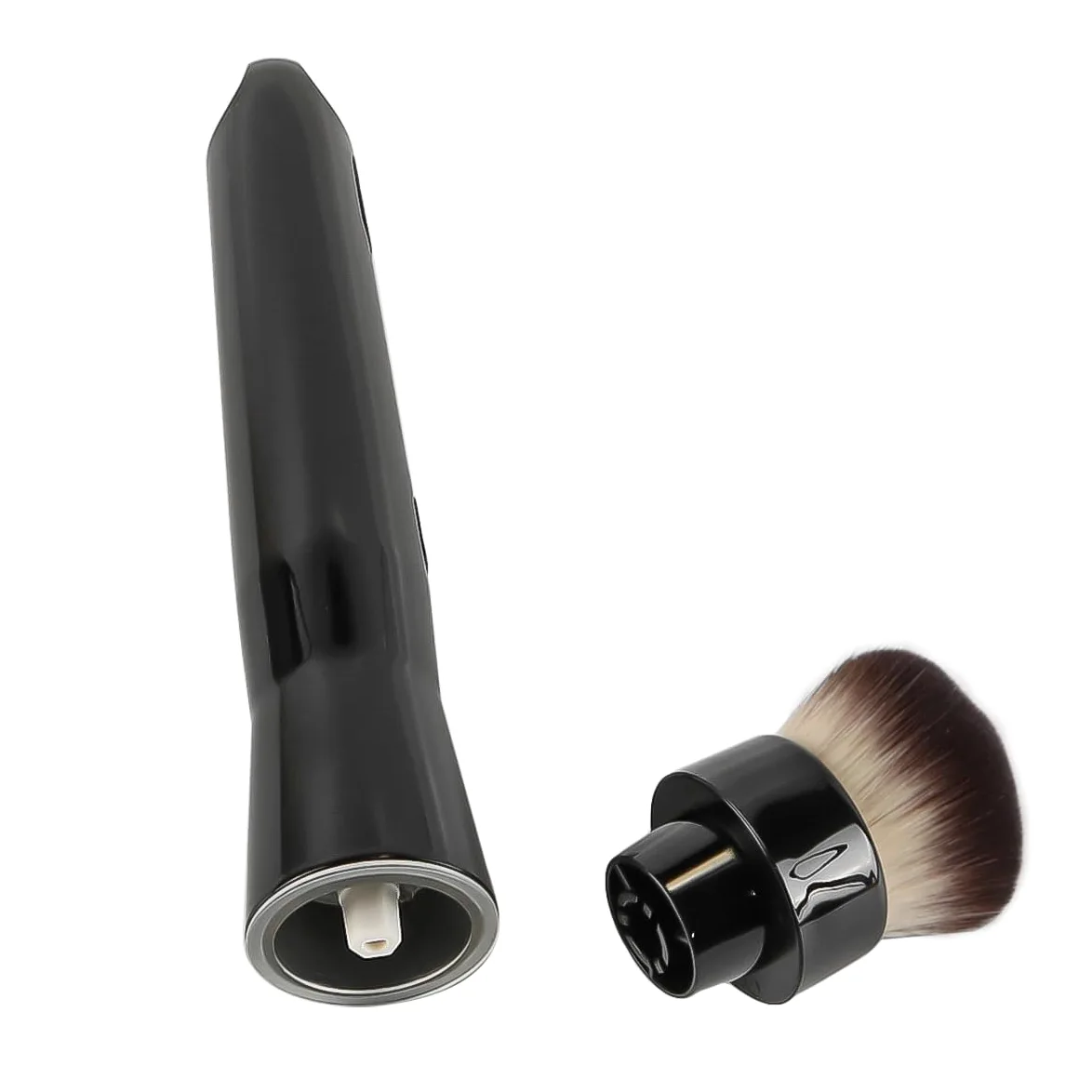 Brocha de maquillaje eléctrica, brochas de base giratorias automáticas con cabezales extraíbles para una aplicación de maquillaje suave y uniforme, diseño portátil recargable por USB