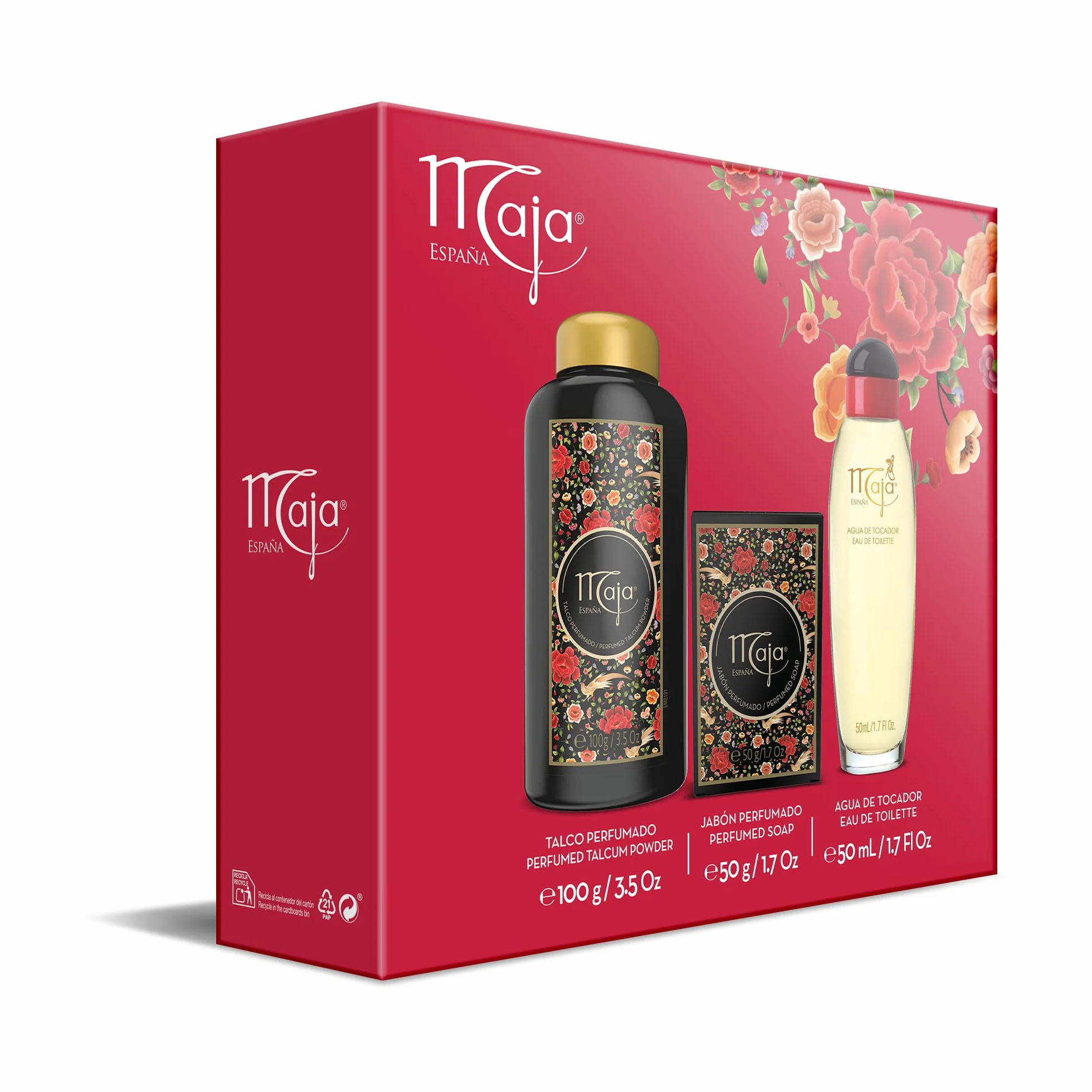 Maja Pack de Regalo Talco 100 G + Eau de Toilette 50 ML + Jabón 50 G