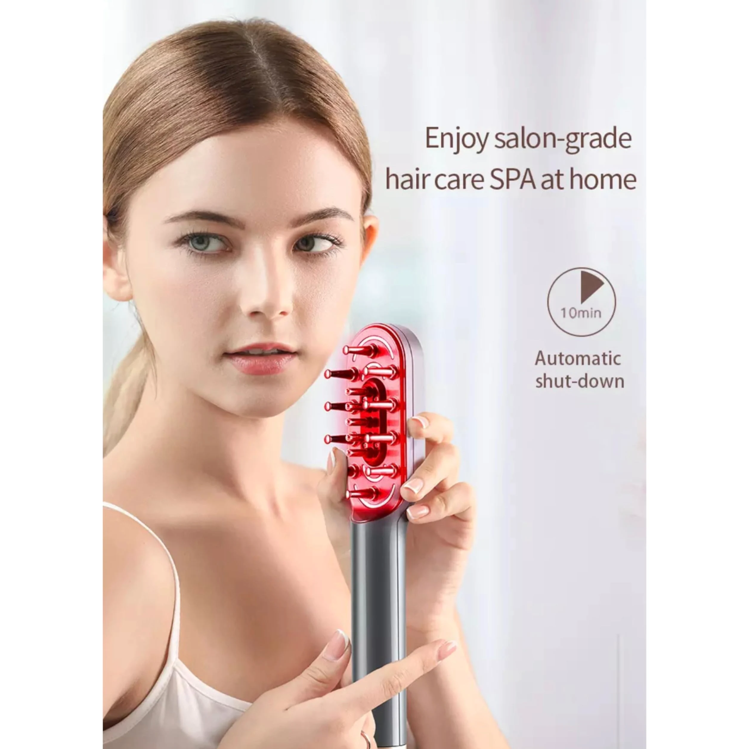 Lalano's Cosmetics Hair PowerComb, anticaída del cabello, cepillo LED, dispositivo antienvejecimiento, masaje de cabeza, peine para el crecimiento del cabello, cepillo para el cabello