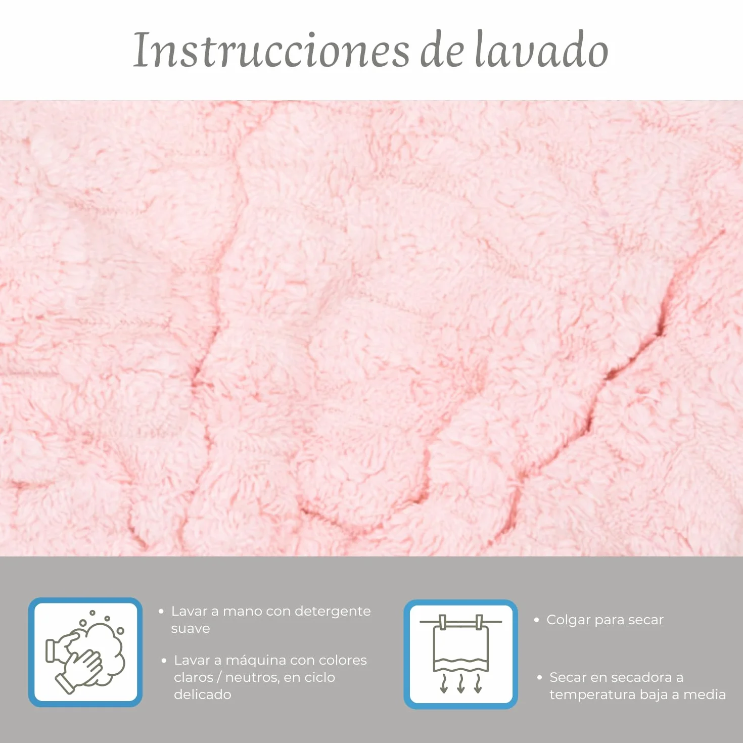 Toalla Microfibra Secar Pelo Ultraabsorbente Antibacterial Turbante Rosa