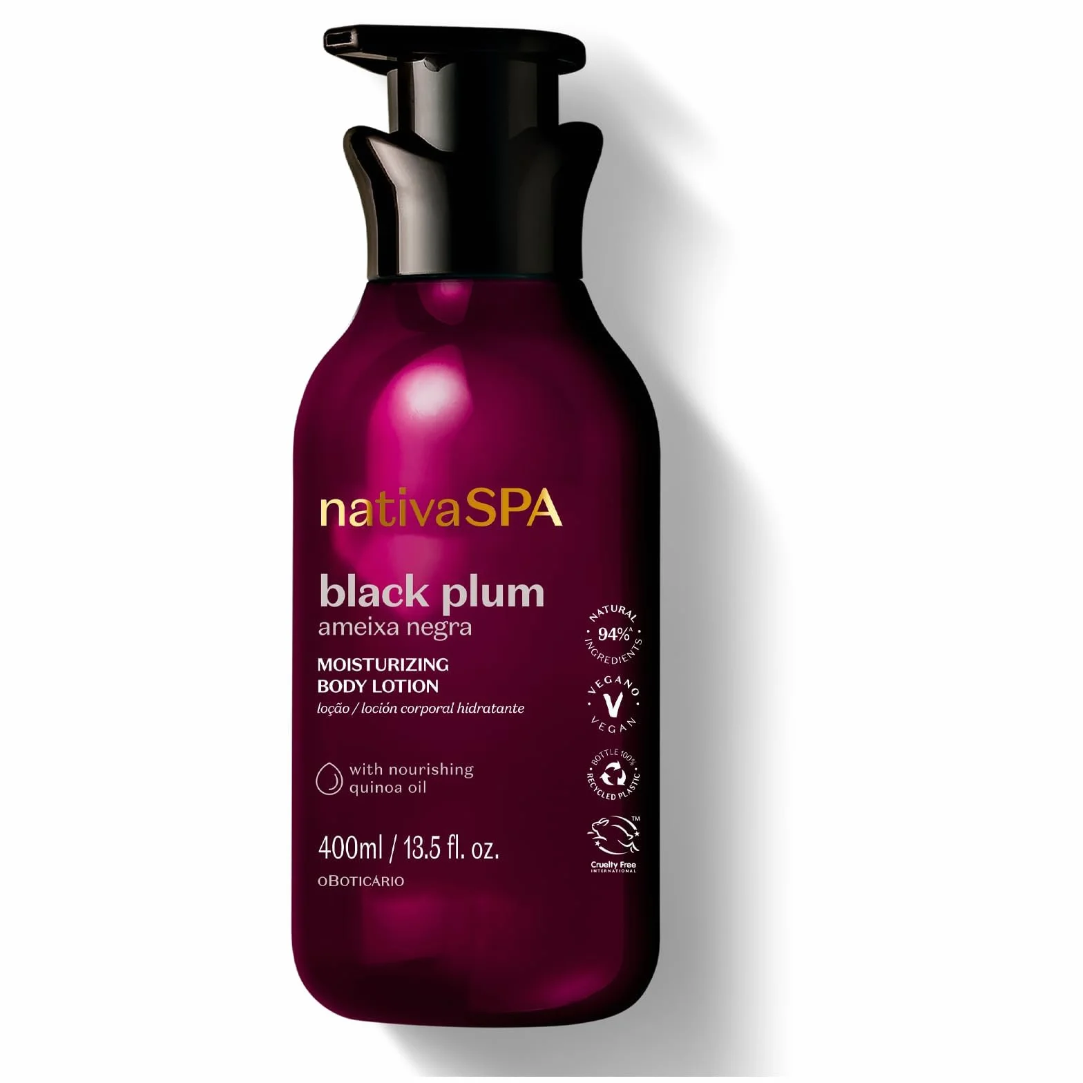 O Boticário Nativa SPA Ciruela Negra Set Regalo Cuidado de la Piel 3 Productos