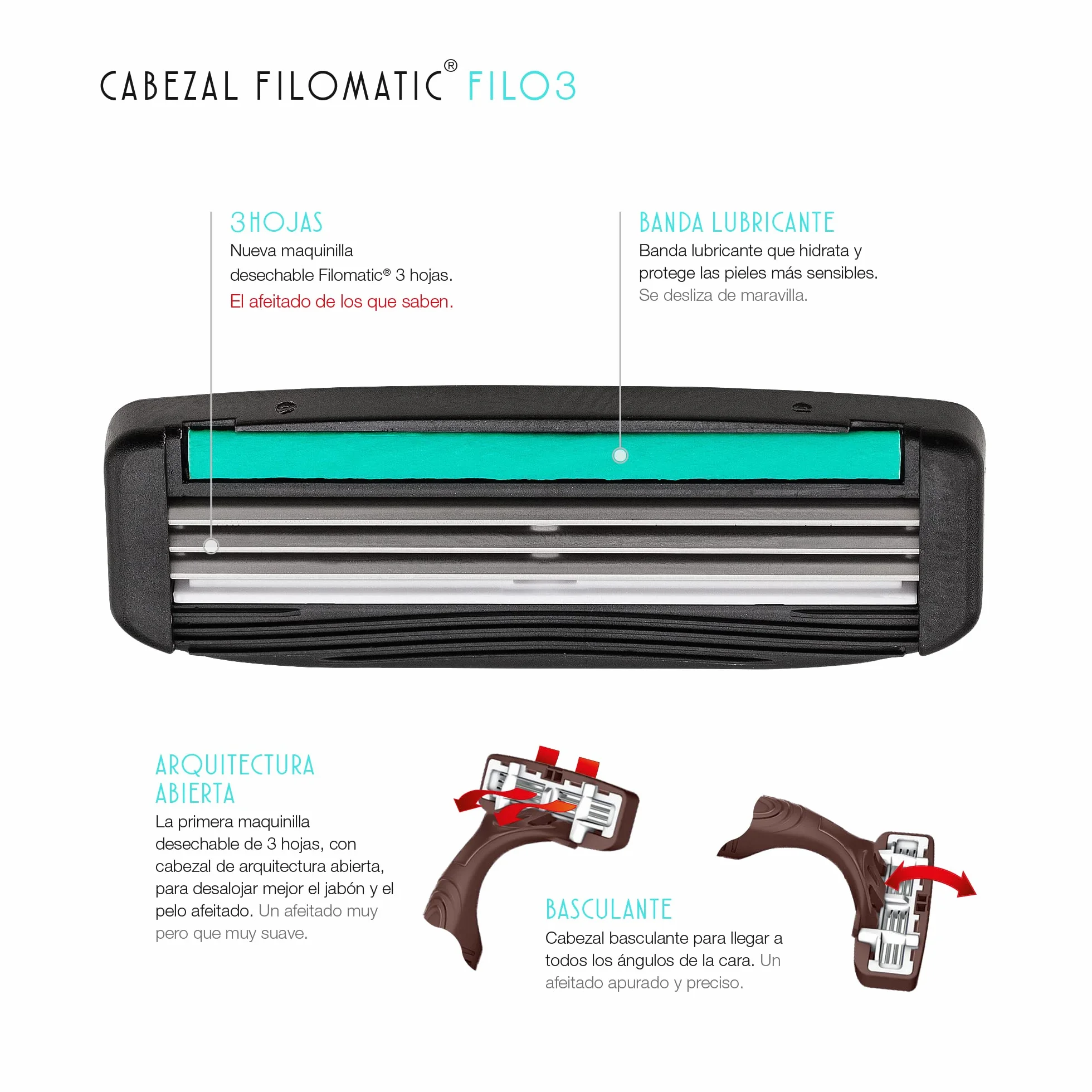 Filomatic Filo3 Maquinilla de Afeitar 20 Unidades