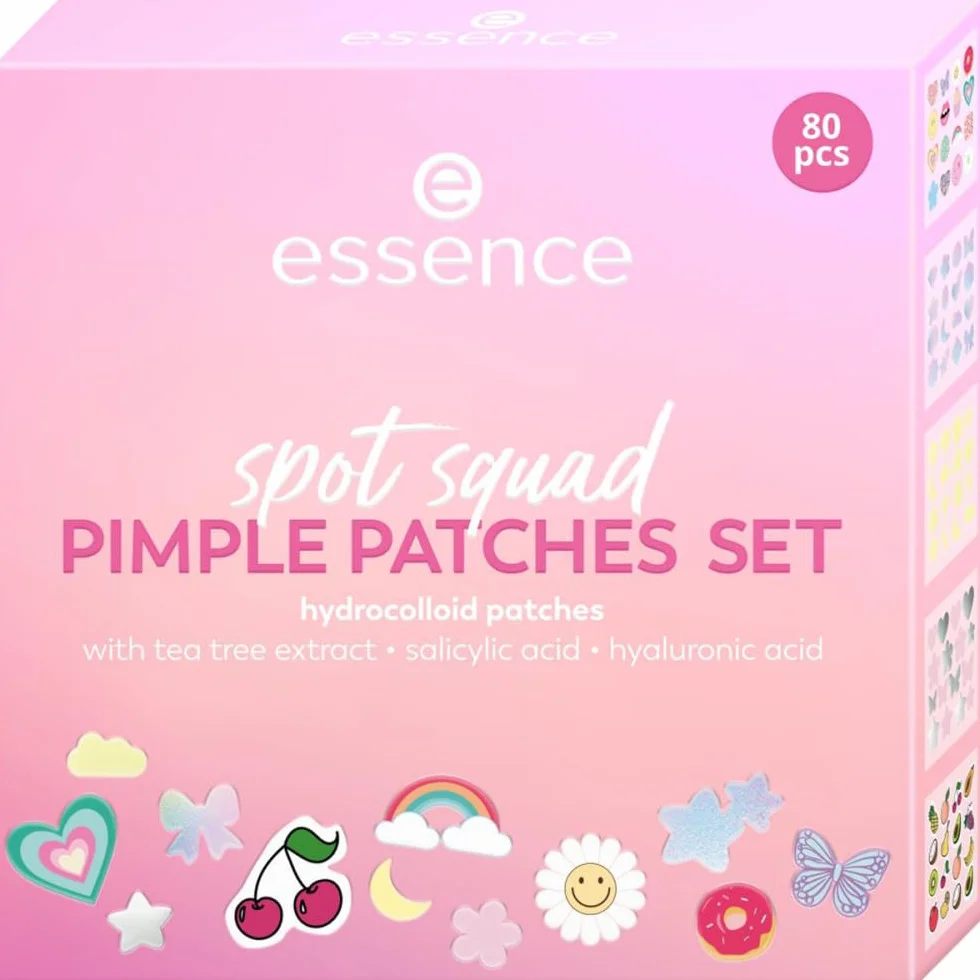Essence PIMPLE PATCHES SET 80pcs parches para granos holográfico