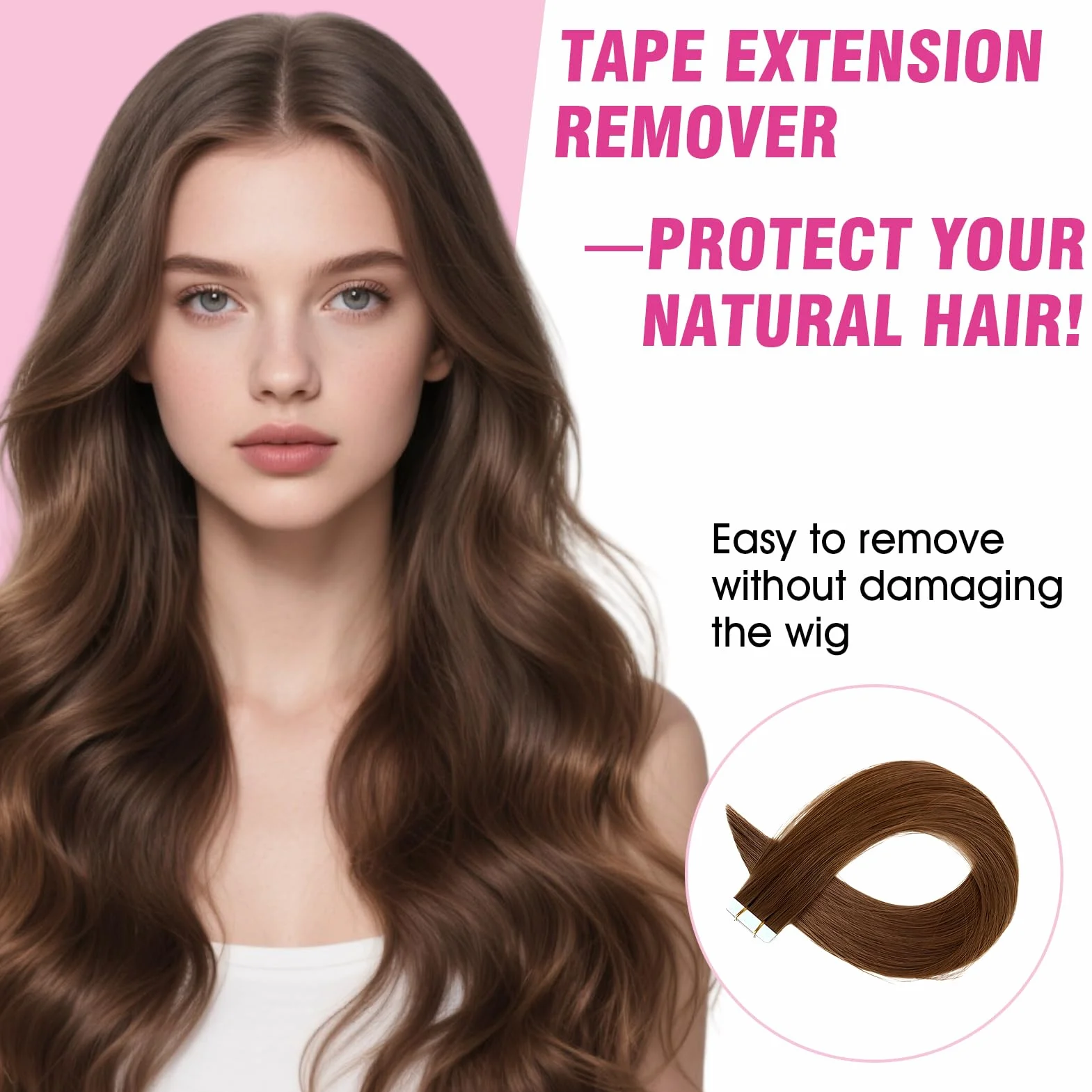 Tape in Extension Remover 100ml，Disolvente Extensiones Adhesivas