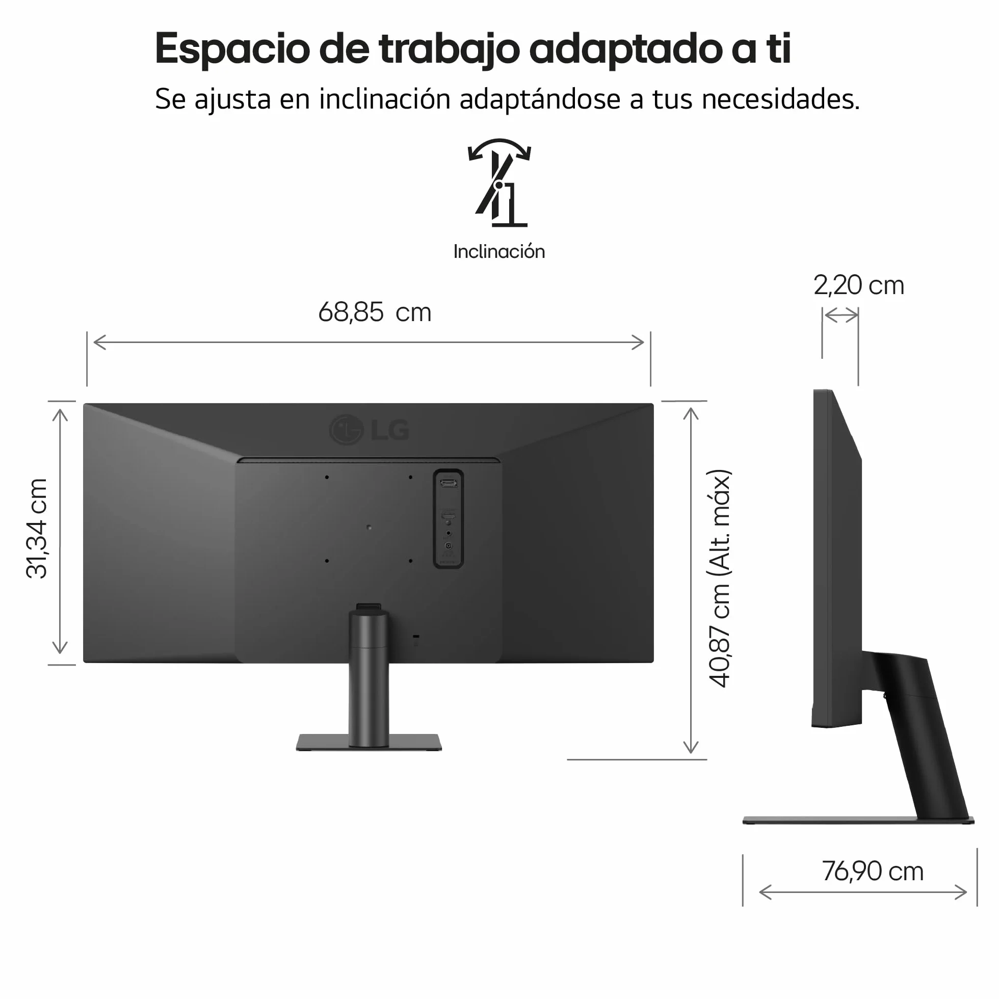 LG 29U511A-B Monitor UltraWide 29" 2560x1080 21:9 IPS UWFHD HDR10 100Hz 5ms GtG Negro