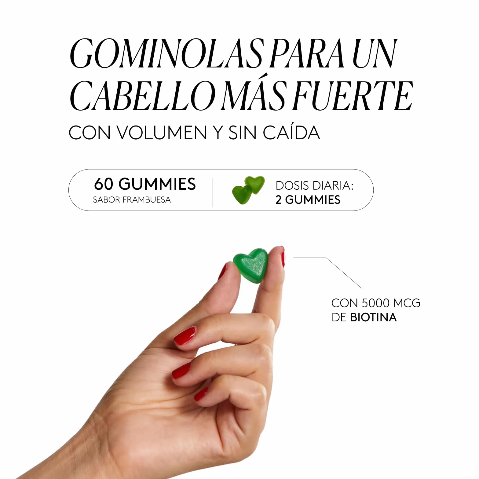 COCUNAT - Happy Hair | Vitaminas para el cabello | Previene la Caída del Cabello | Fortalece y Estimula el Crecimiento | Biotina | Resultados en 6 Semanas | 60 uds