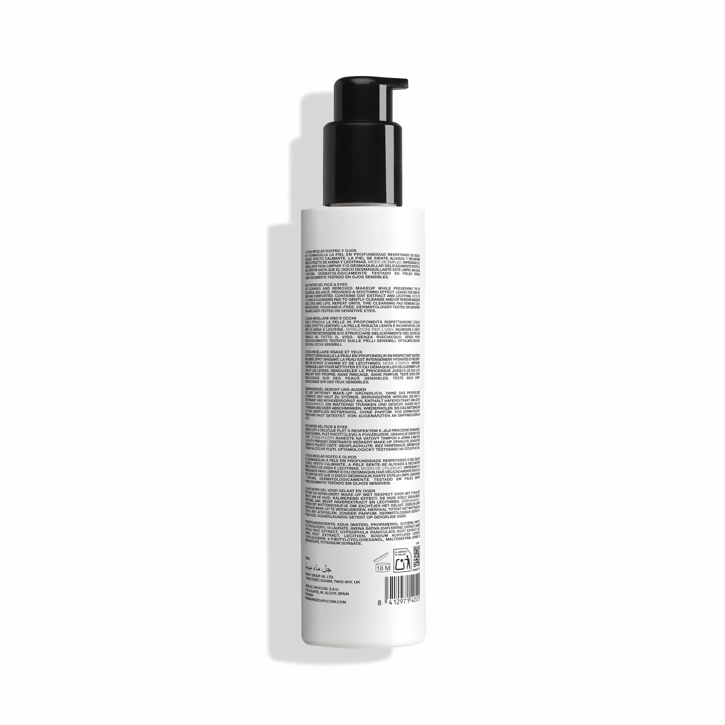 Germaine de Capuccini - The Cleansing Expert | Gel de Agua Micelar Rostro/Ojos - Sin aclarado, sin perfume - 200 ml