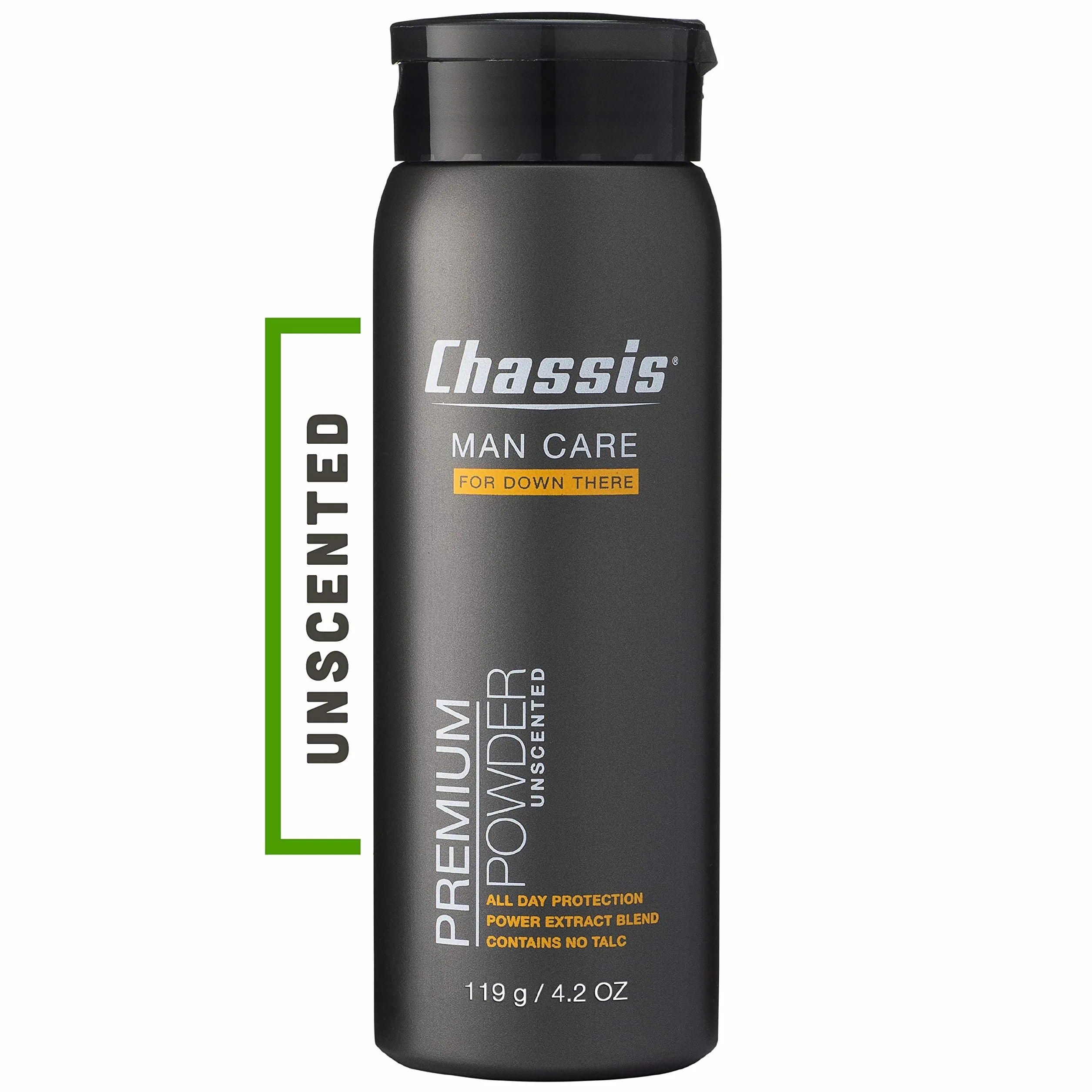Chassis Polvo corporal sin perfume para hombre sin talco