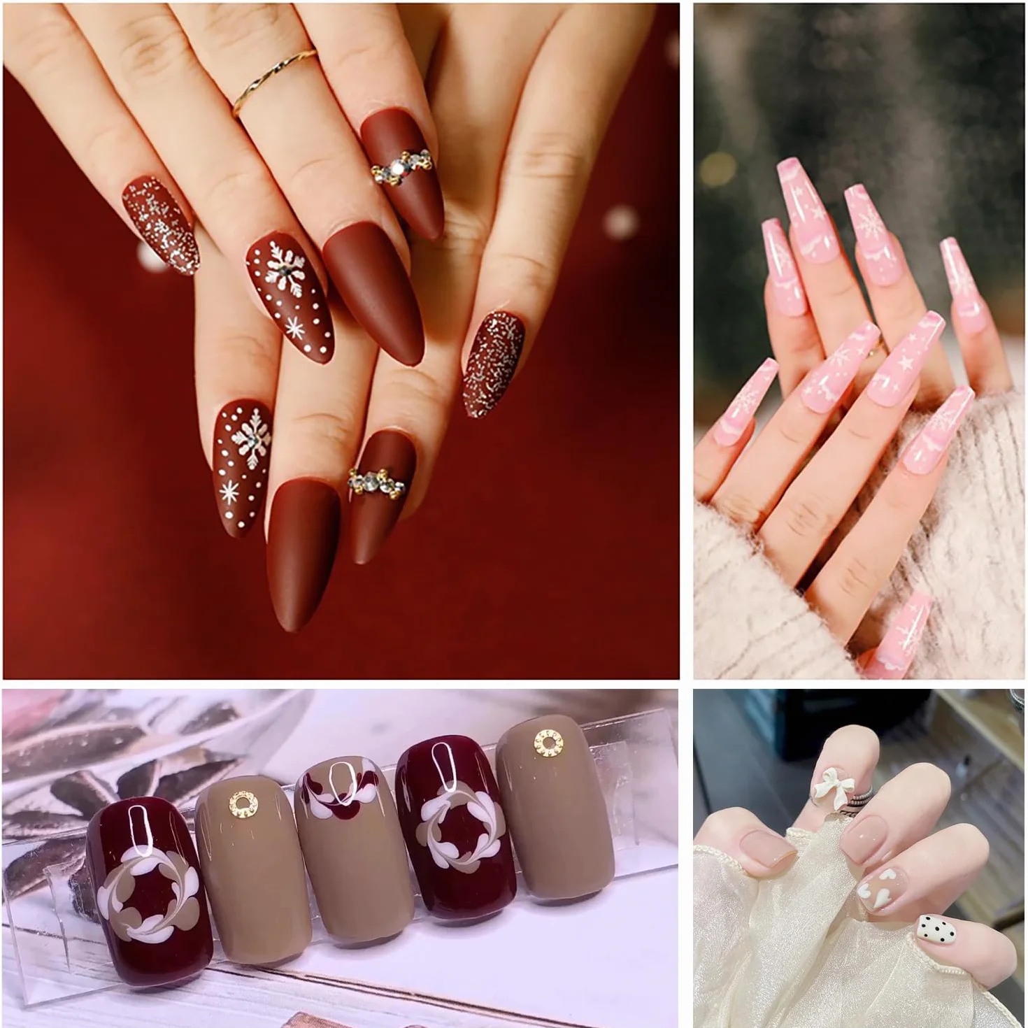 Plumas de Arte de Uñas, Herramientas de Doble Punta, Nail Dotting Manicure Tools para Diseño de Uñas en Gel