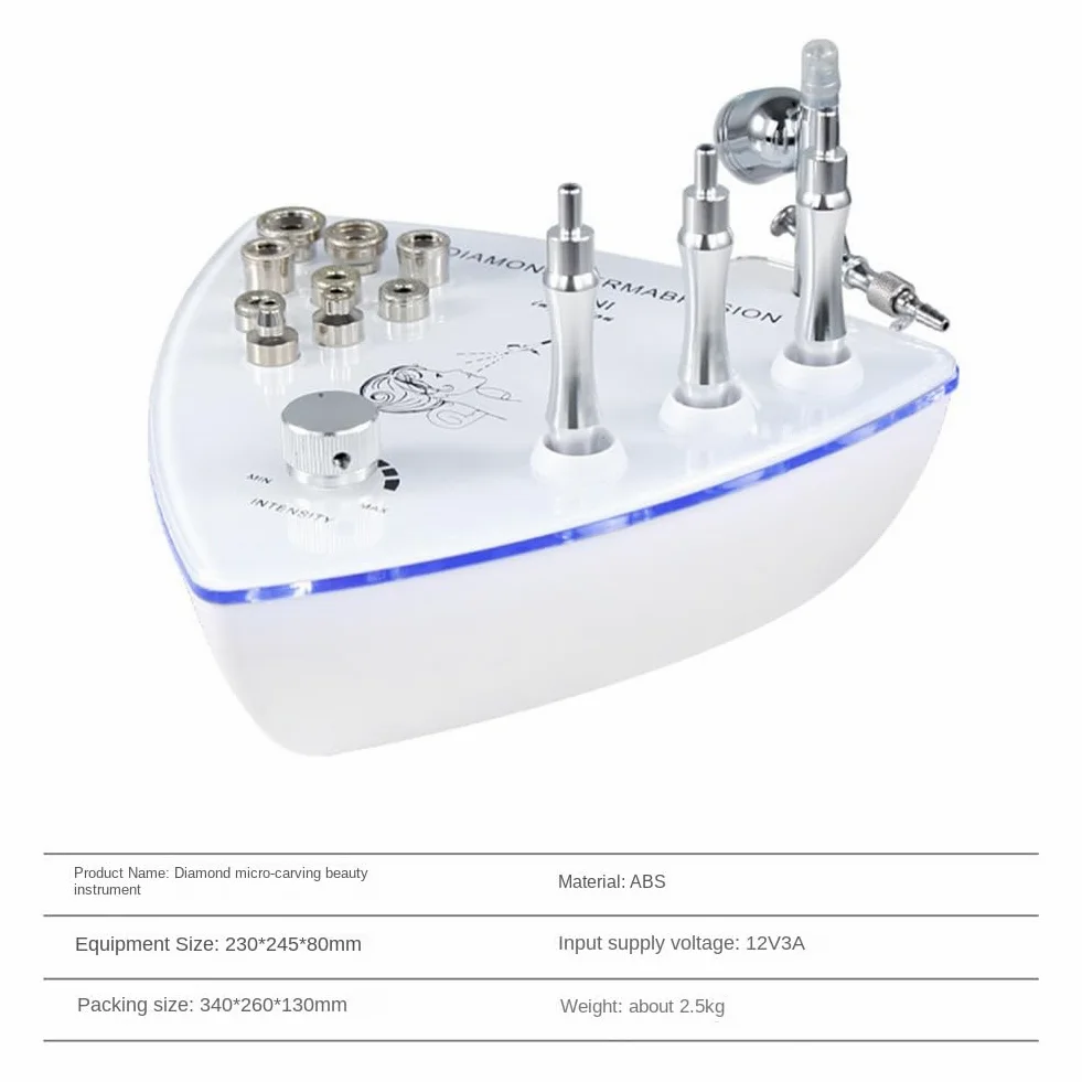 Diamante DermoabrasióN Peeling MicrodermoabrasióN Rociador de Agua MáQuina de Belleza VacíO Limpieza Piel Enchufe de la UE