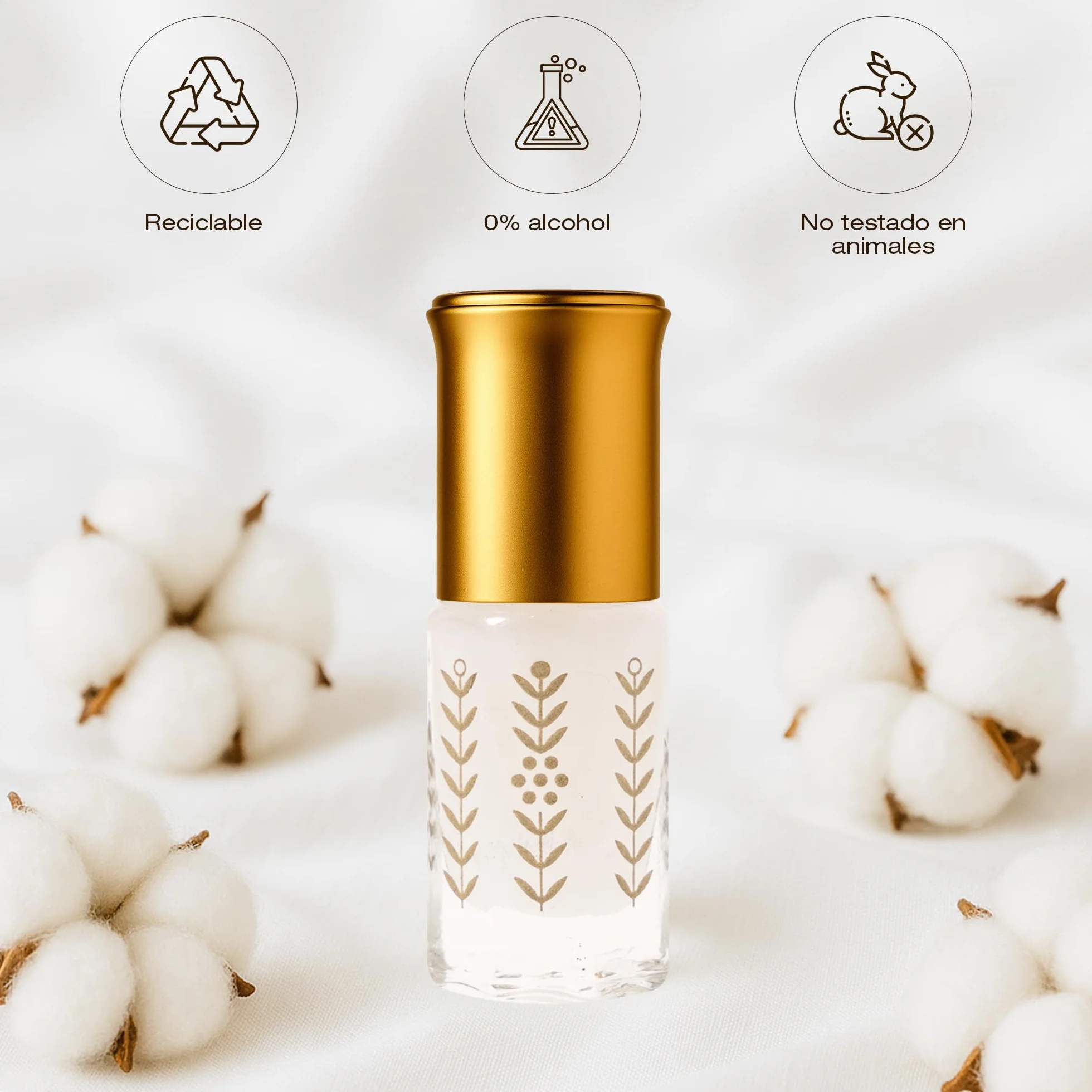 Musk Tahara 3ml | Almizcle Blanco, Aceite Esencial para Purificación después de la Menstruación, Perfume Árabe Mujer, Libre de Alcohol y Apto para Piel Sensible, Textura Cremosa