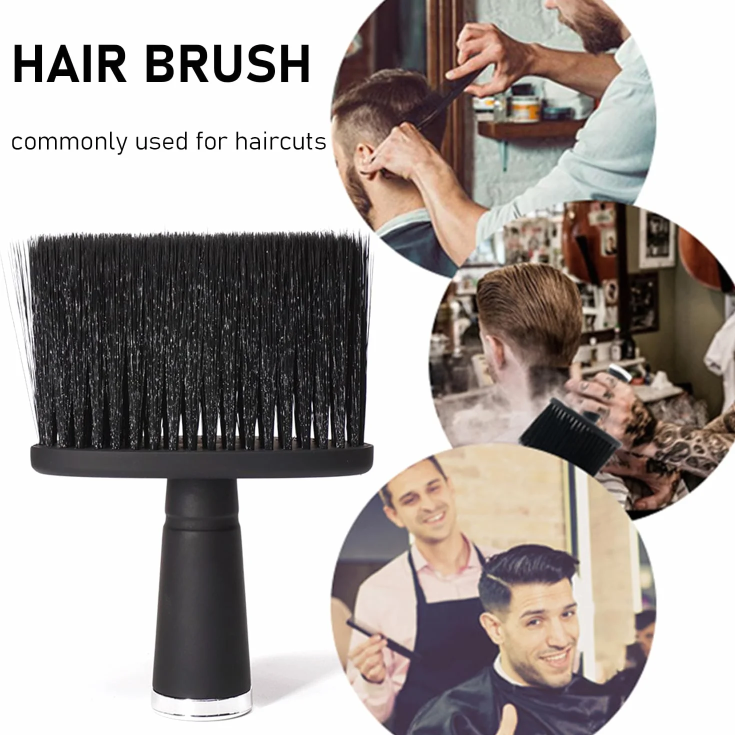 Cepillos de limpieza para cabello roto, cepillo de peluquería unisex, accesorios para barba y cuello
