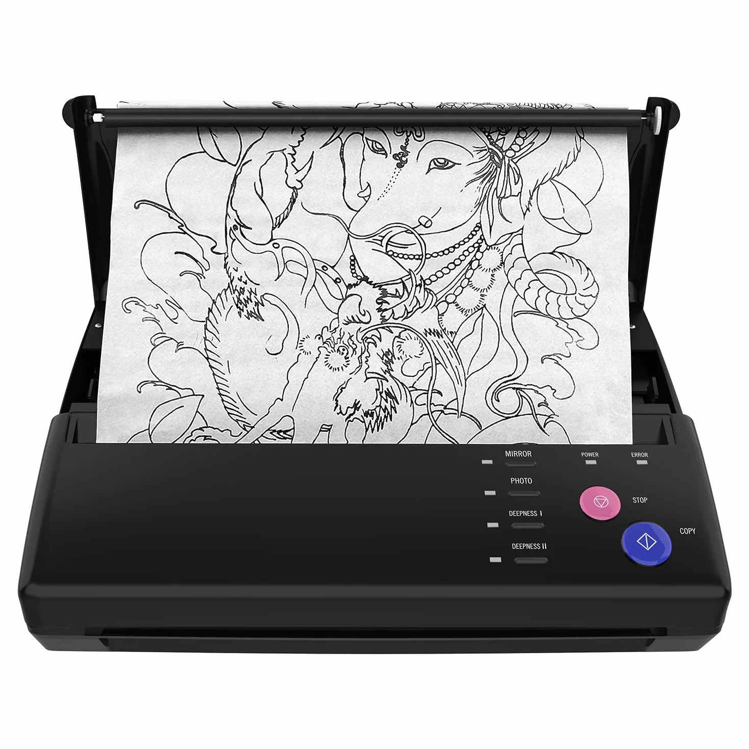 TATELF Máquina Stencil de Tatuajes Termocopiadora Tattoo Máquina de Transferencia de Tatuajes Plantilla de copiadora térmica de Tatuaje Maker Copiadora de Tatuaje A5 A4 Copiadora de Plantilla