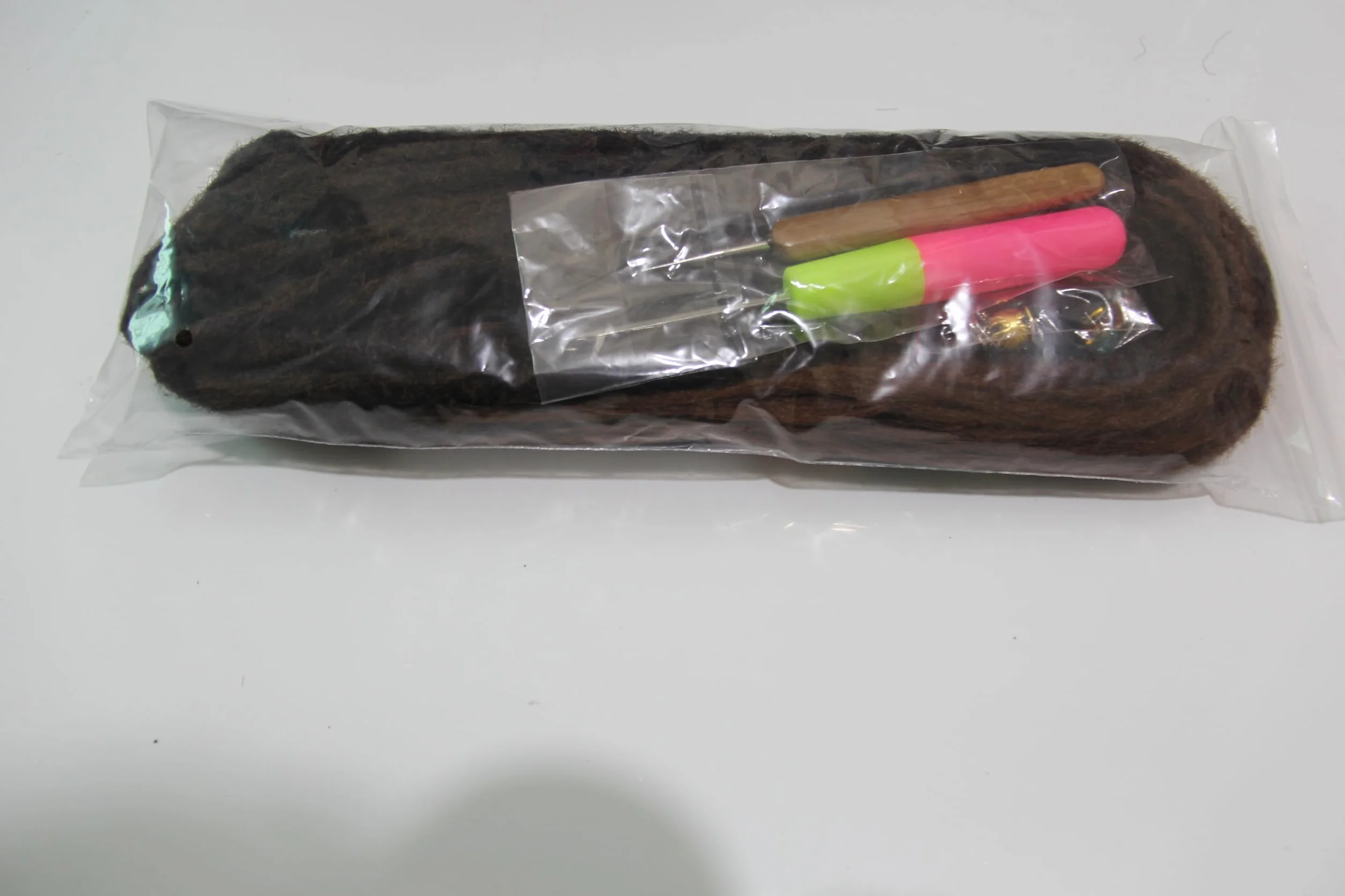 Extensiones de Rastas Sintéticas Delgadas 20 Pulgadas 10 Hebras Suaves Doble Punta Reggae Hip-Hop