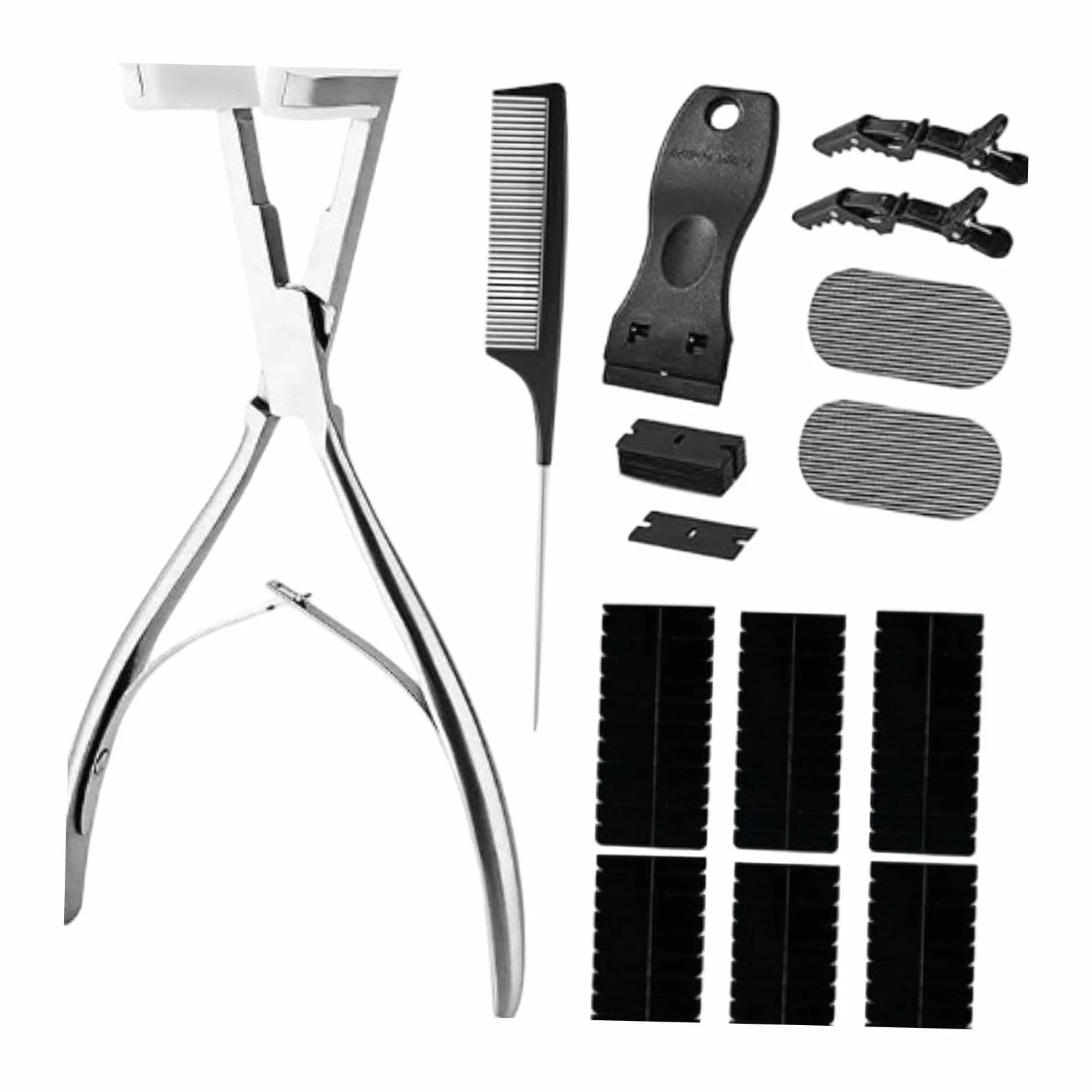 Kit de Herramientas para Extensiones de Cabello con Cinta Adhesiva