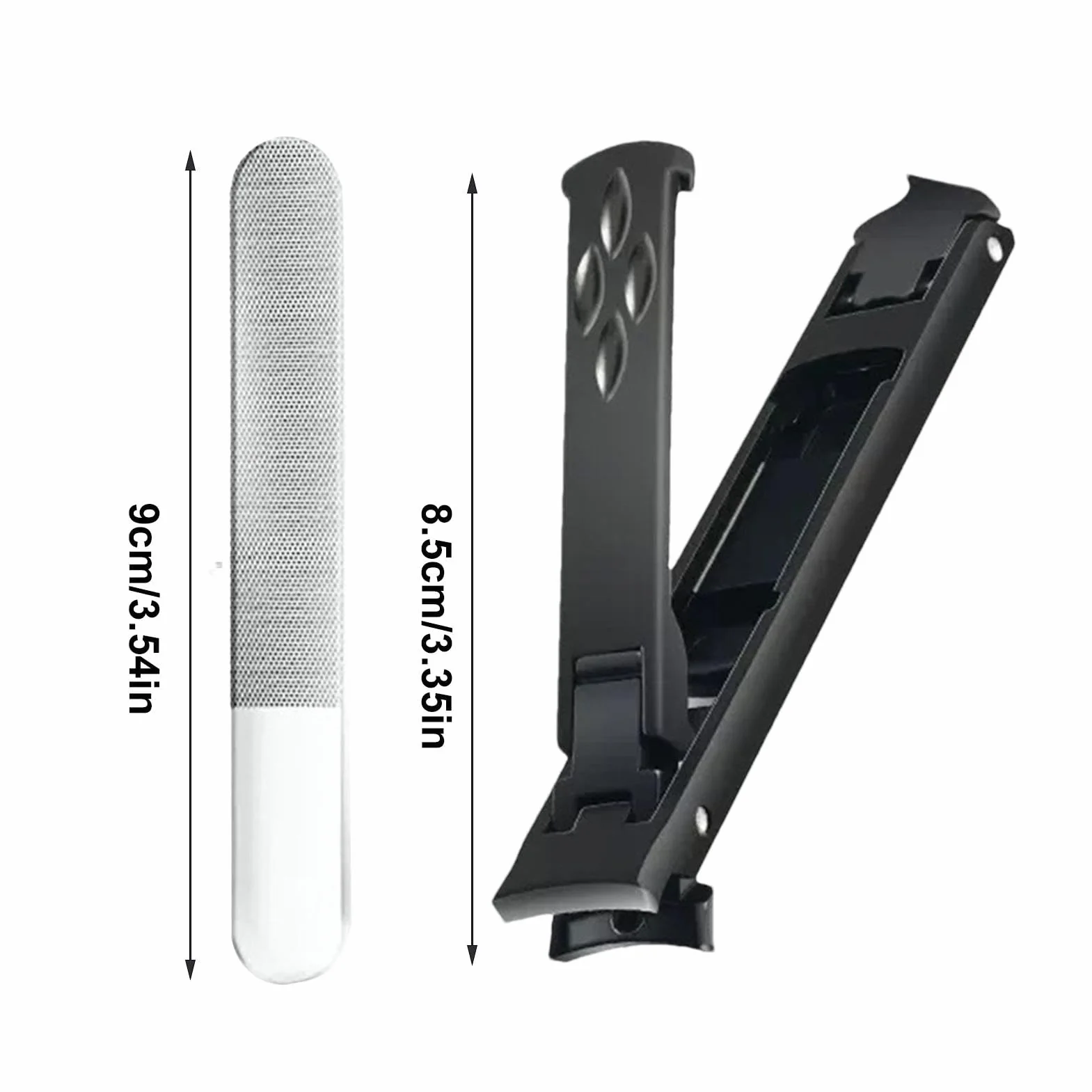 Cortaúñas de acero inoxidable plegables para uñas gruesas