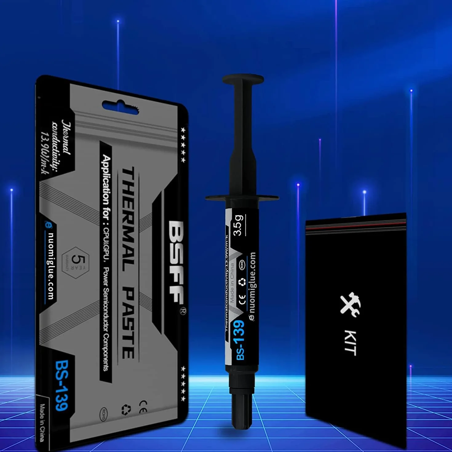 Pasta Térmica 3.5g con Toolkit CPU Thermal Compound Carbon Based High Performance