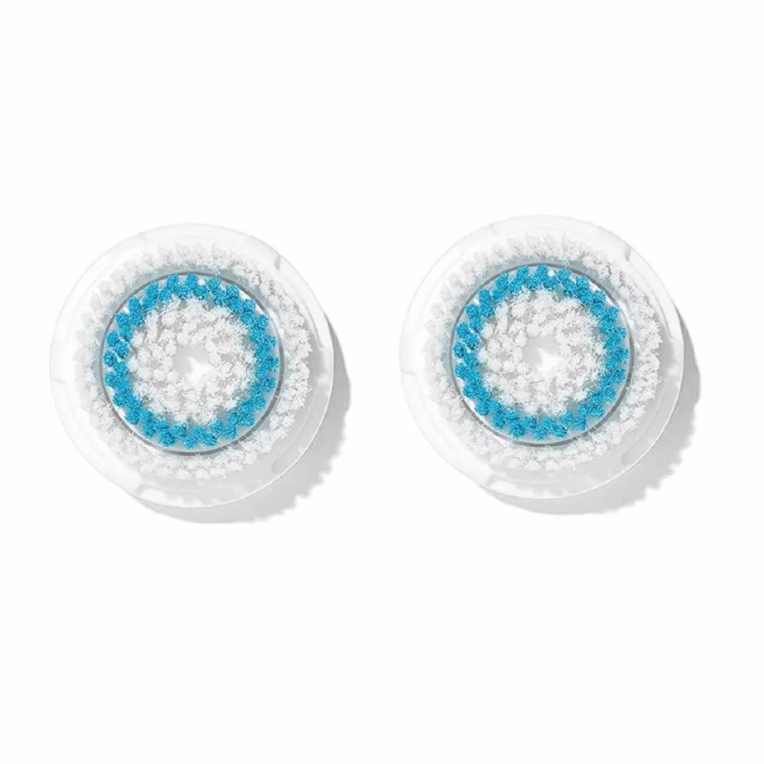 Clarisonic Mia 1 Mia 2 Mia Fit cabezal de cepillo de repuesto paquete de 2 limpieza facial poros profundos