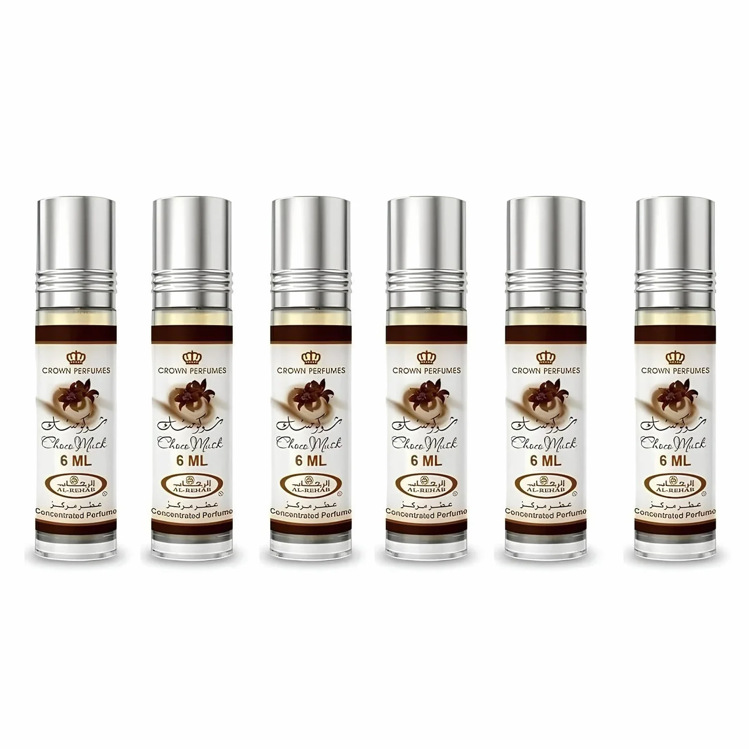 Al Rehab Chocolate Almizcle Aceite de Perfume 6x 6ml