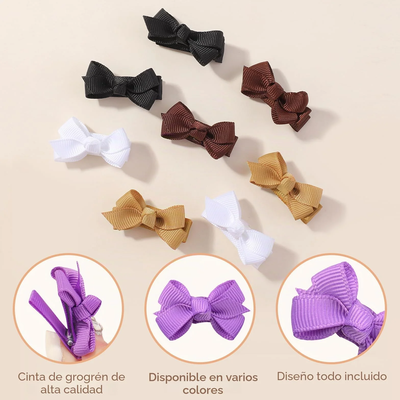 Choicbaby Horquillas de pelo para niñas 3 cm 40 Piezas Accesorios para el cabello