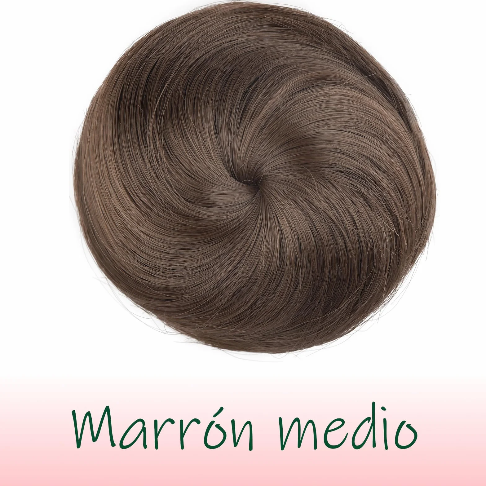 Mini Moño con Pinza, Extensión de Cabello Sintético Moño Postizo Despeinado, Space Buns Orejas de Gato