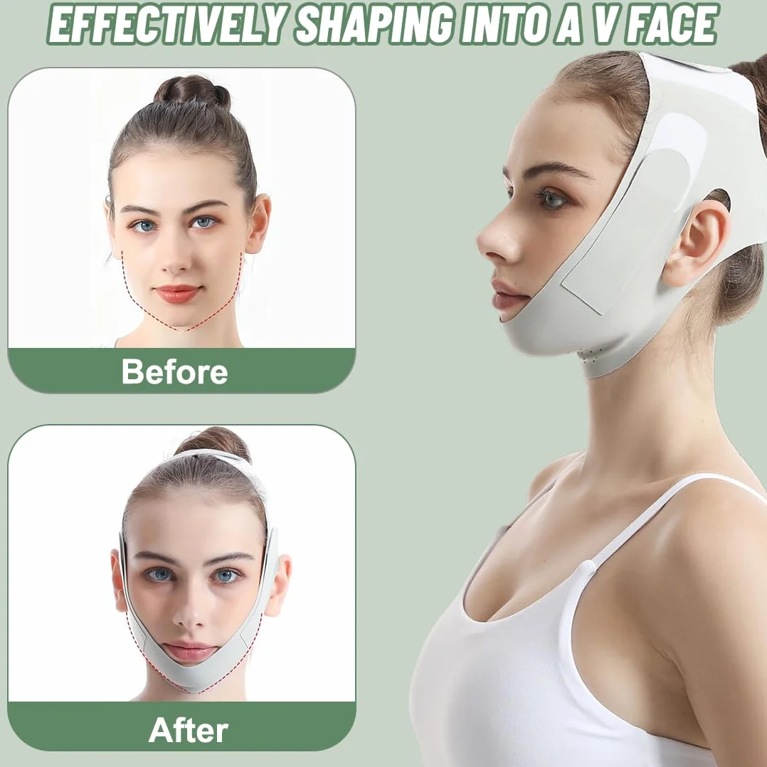 Mascarilla reafirmante facial V Line Lifting Máscara Correa