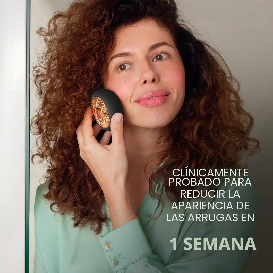 FOREO UFO 2 Tratamiento de máscara LED facial, luz LED espectro completo, crioterapia y masajeador facial, mejora absorción cuidado piel, Black