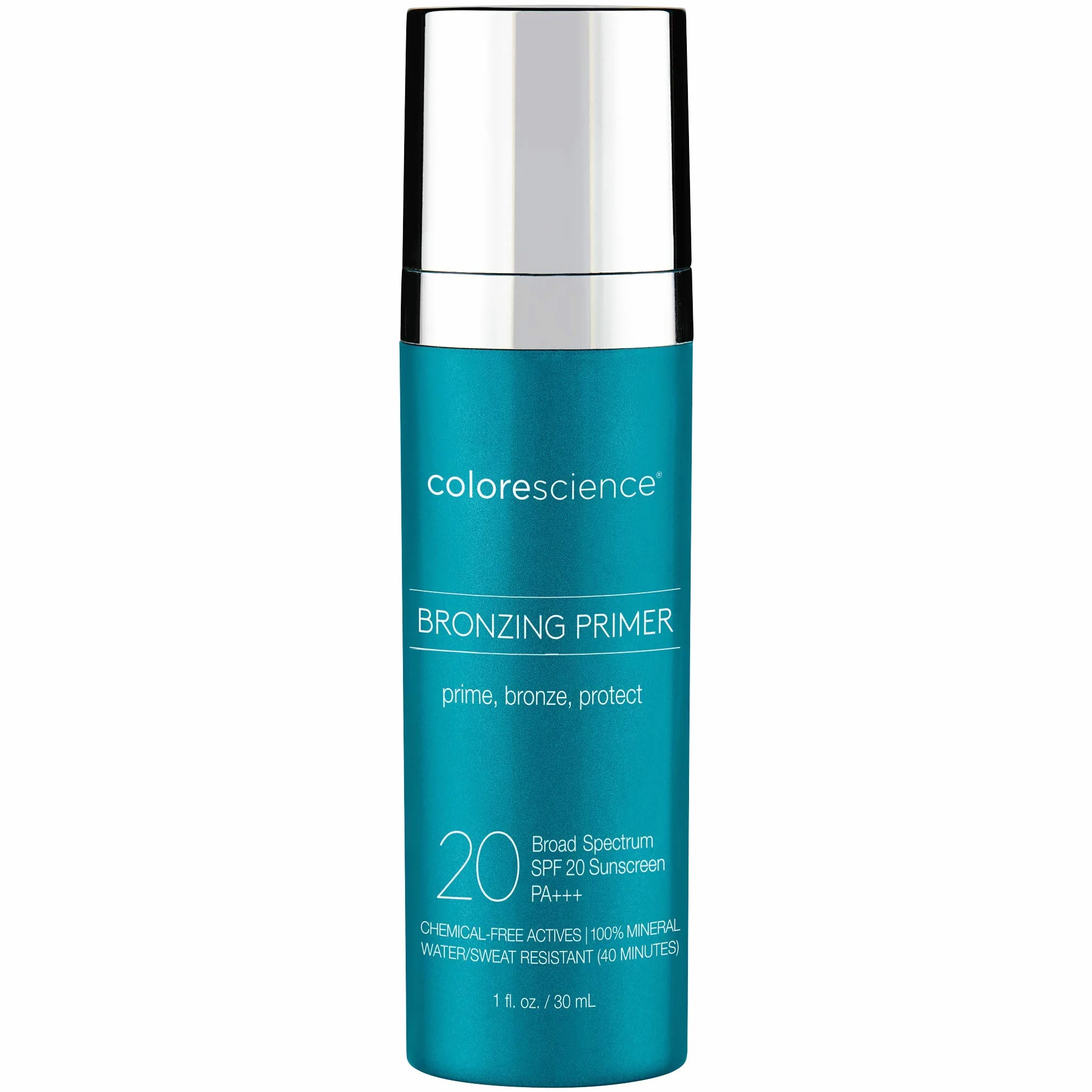 Colorescience Bronzing Perfector Broad Spectrum SPF 20 30ml - Primer Bronceador en Polvo, Radiante, Sin Parabenos, 1 oz