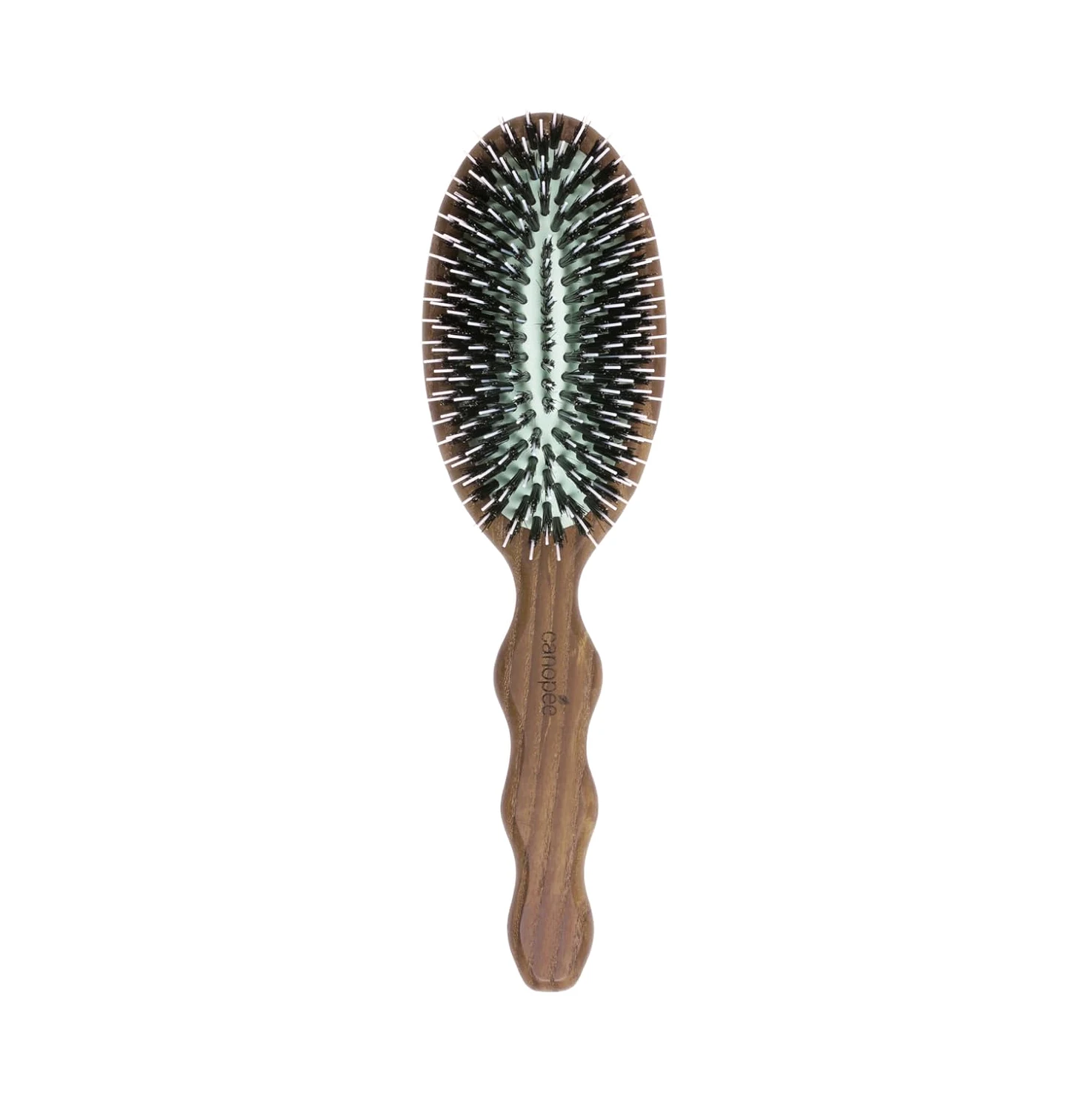 SOFÁ | Cepillo de pelo neumático desenredante | Cepillo de cuidado | Cuidado, liso y brillante | Cerdas 100% puro jabalí y puntas de nylon | Resistente al agua | Cabello grueso | Fabricación francesa