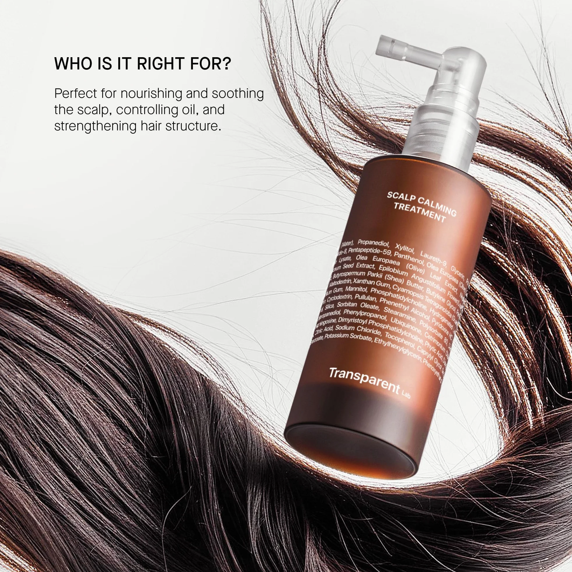 Transparent Lab Scalp Calming Treatment Sérum Cuero Cabelludo 50 ml – Calma Irritación, Picor, Sensibilidad, Refuerza Barrera Cutánea, Equilibra Microbiota, Hidrata