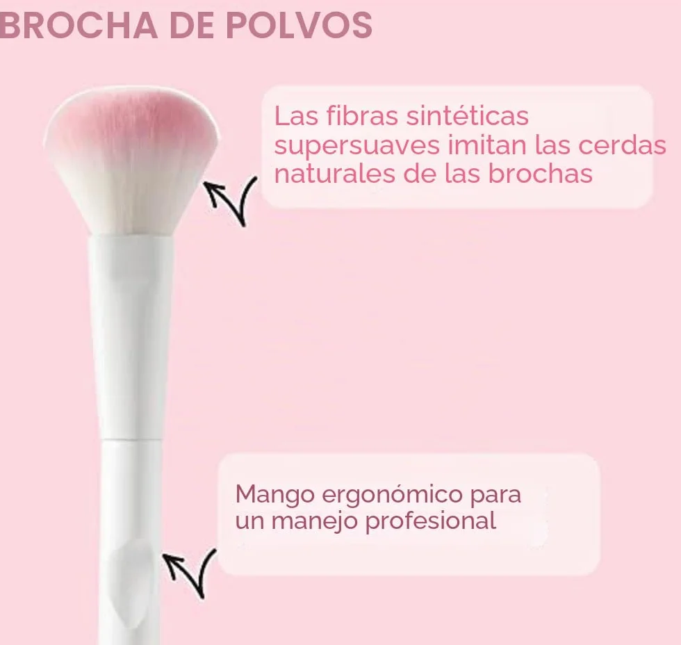 Wet n Wild Professional Large Fluffy Powder Brush with Soft Curved Bristles